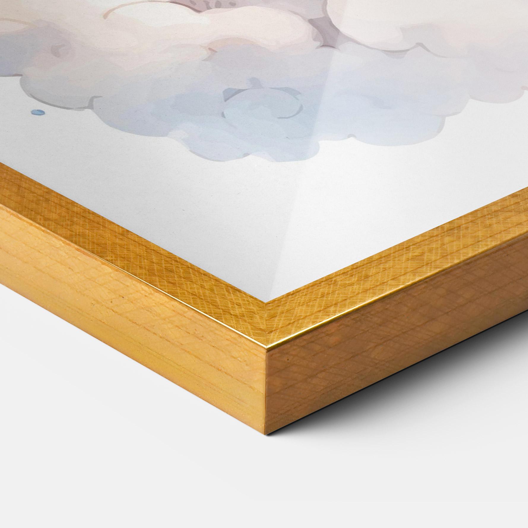 Keretezett Poszter Cute Baby Giraffe mockup 3