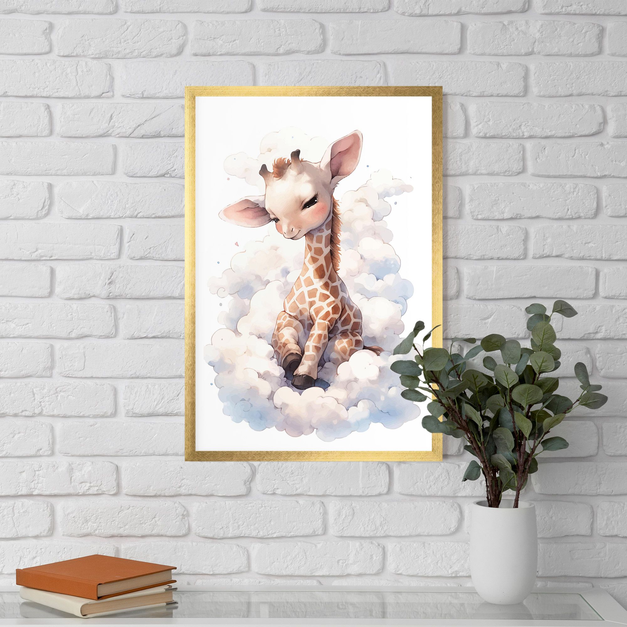 Cute Baby Giraffe mockup 5