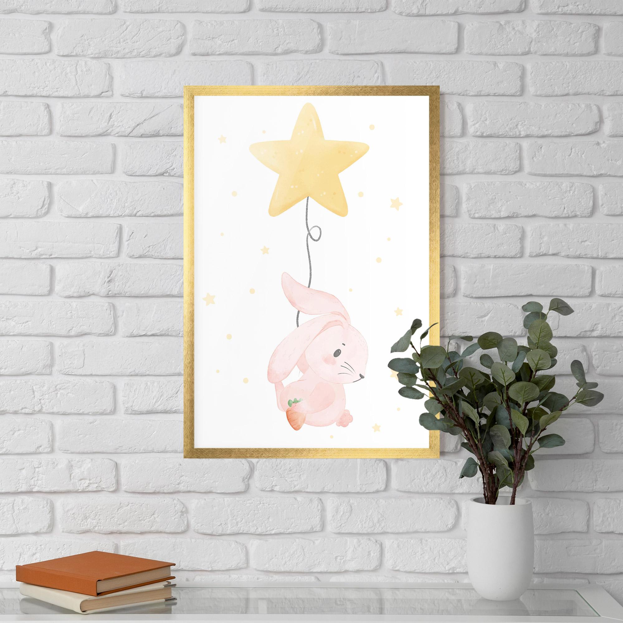 Keretezett Poszter Star Bunny mockup 5