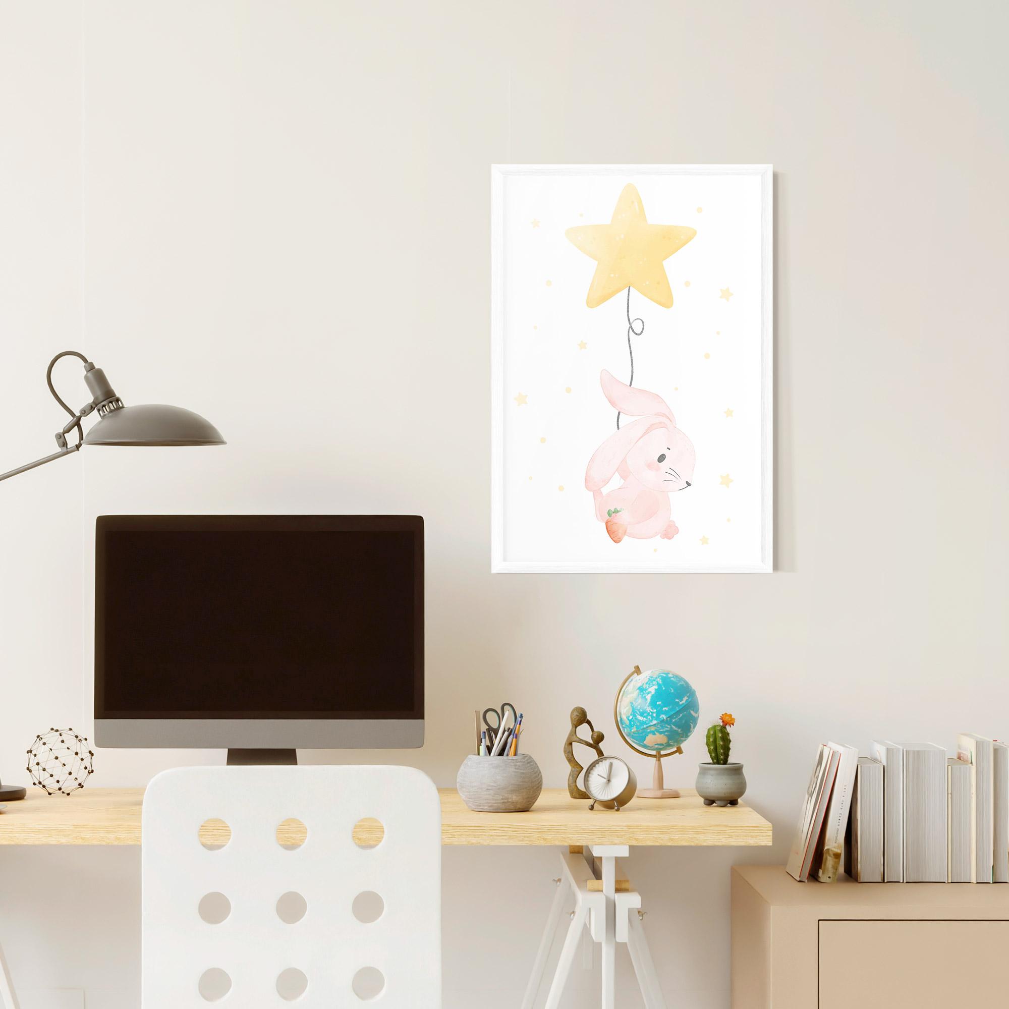 Keretezett Poszter Star Bunny mockup 6
