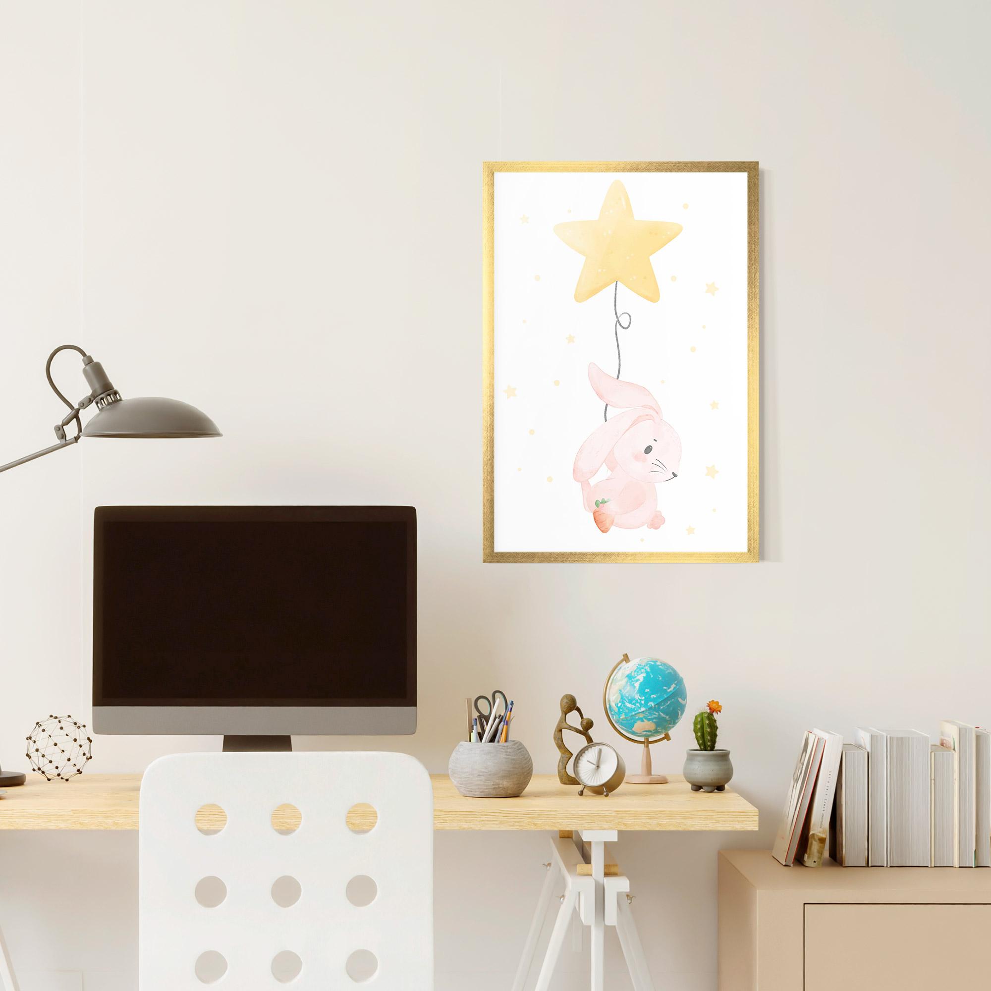 Keretezett Poszter Star Bunny mockup 6