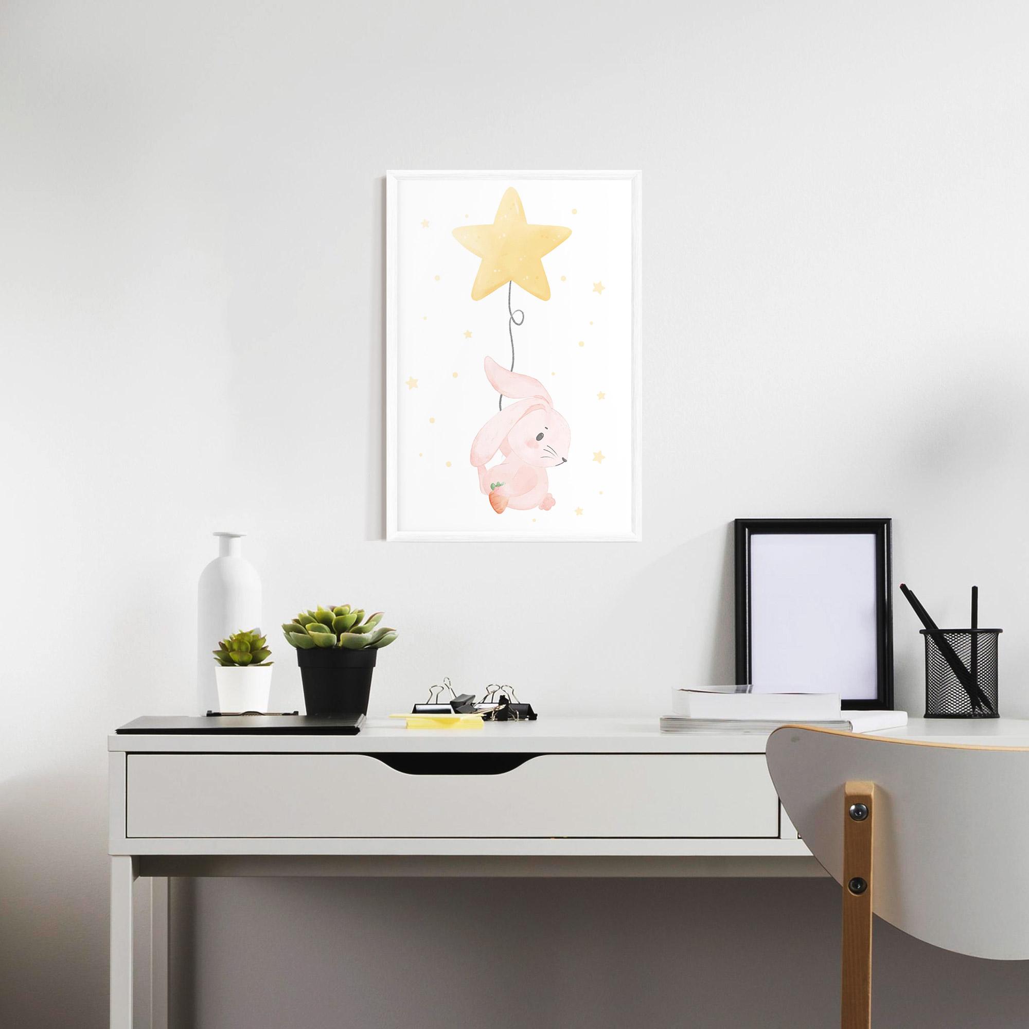 Keretezett Poszter Star Bunny mockup 7