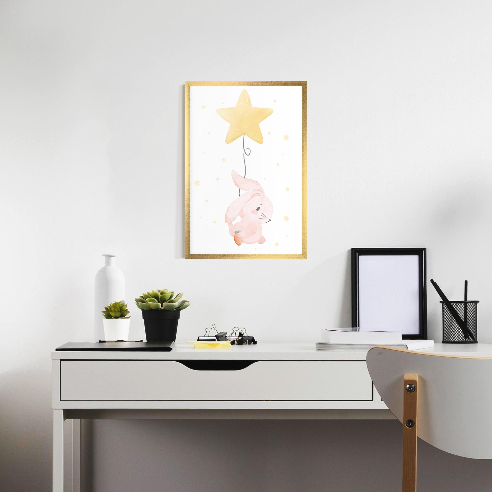 Keretezett Poszter Star Bunny mockup 7