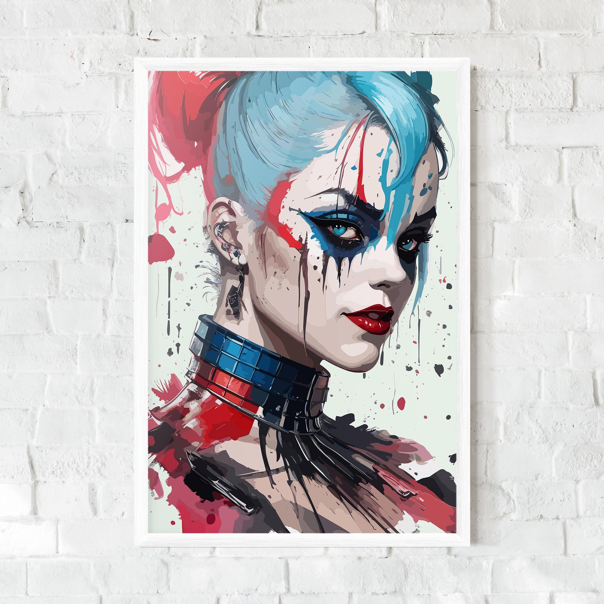 Keretezett Poszter Art Harley Quin mockup 0