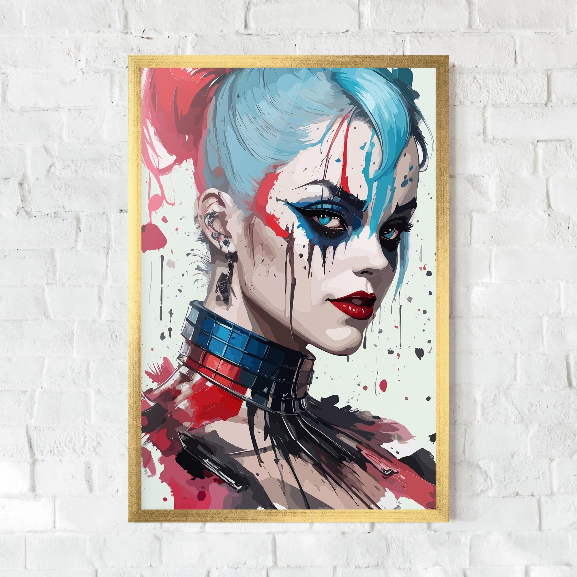 Keretezett Poszter Art Harley Quin mockup 0