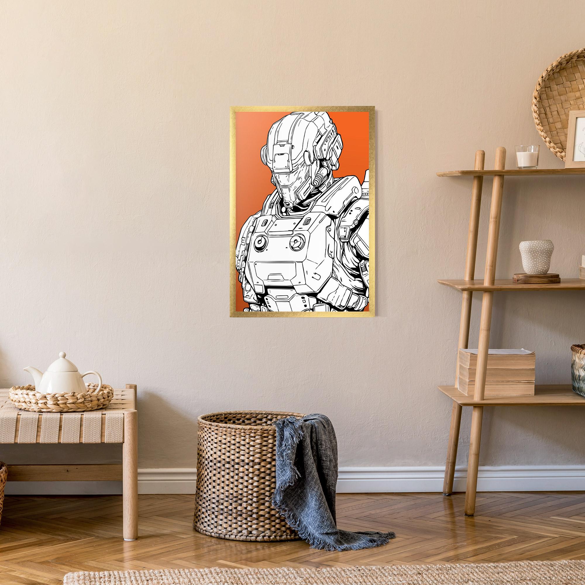 Keretezett Poszter Robotech Armor mockup 9