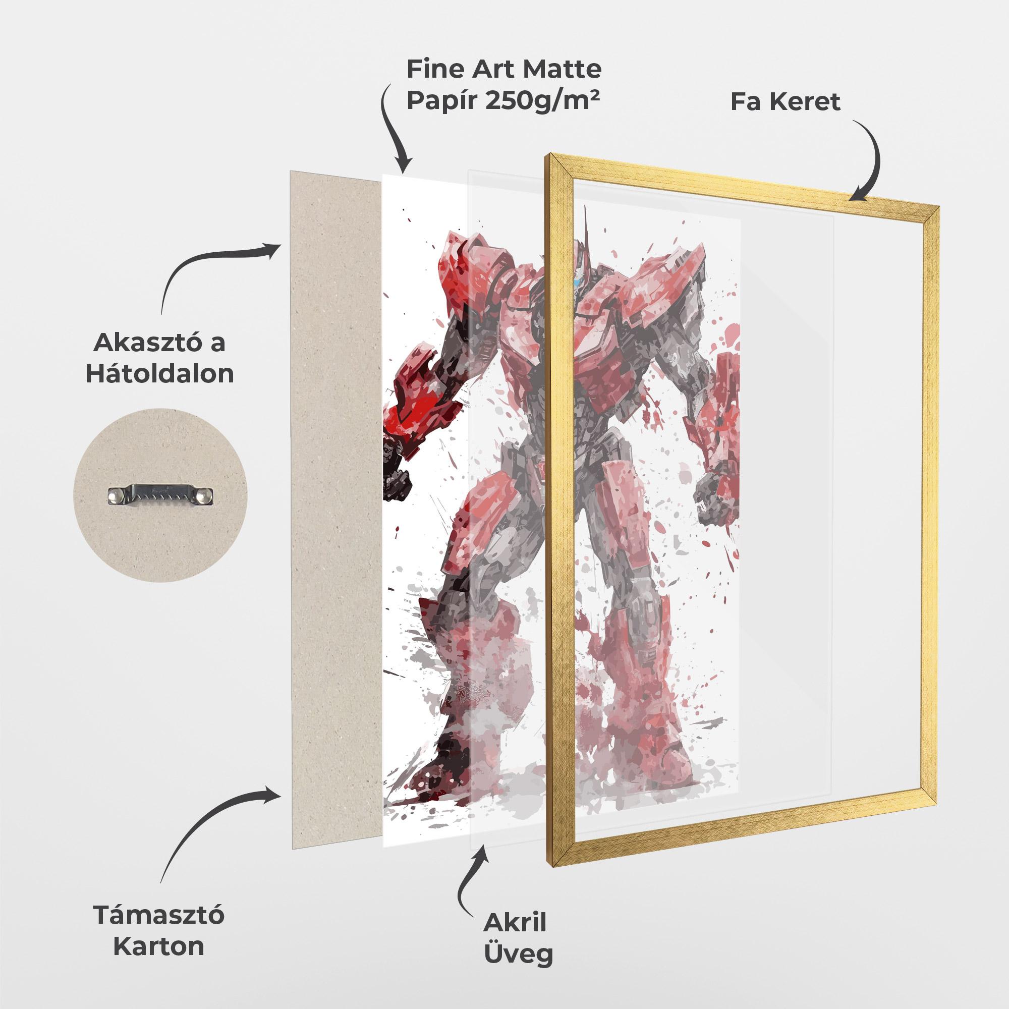 Keretezett Poszter Red Sentinel Prime mockup 1