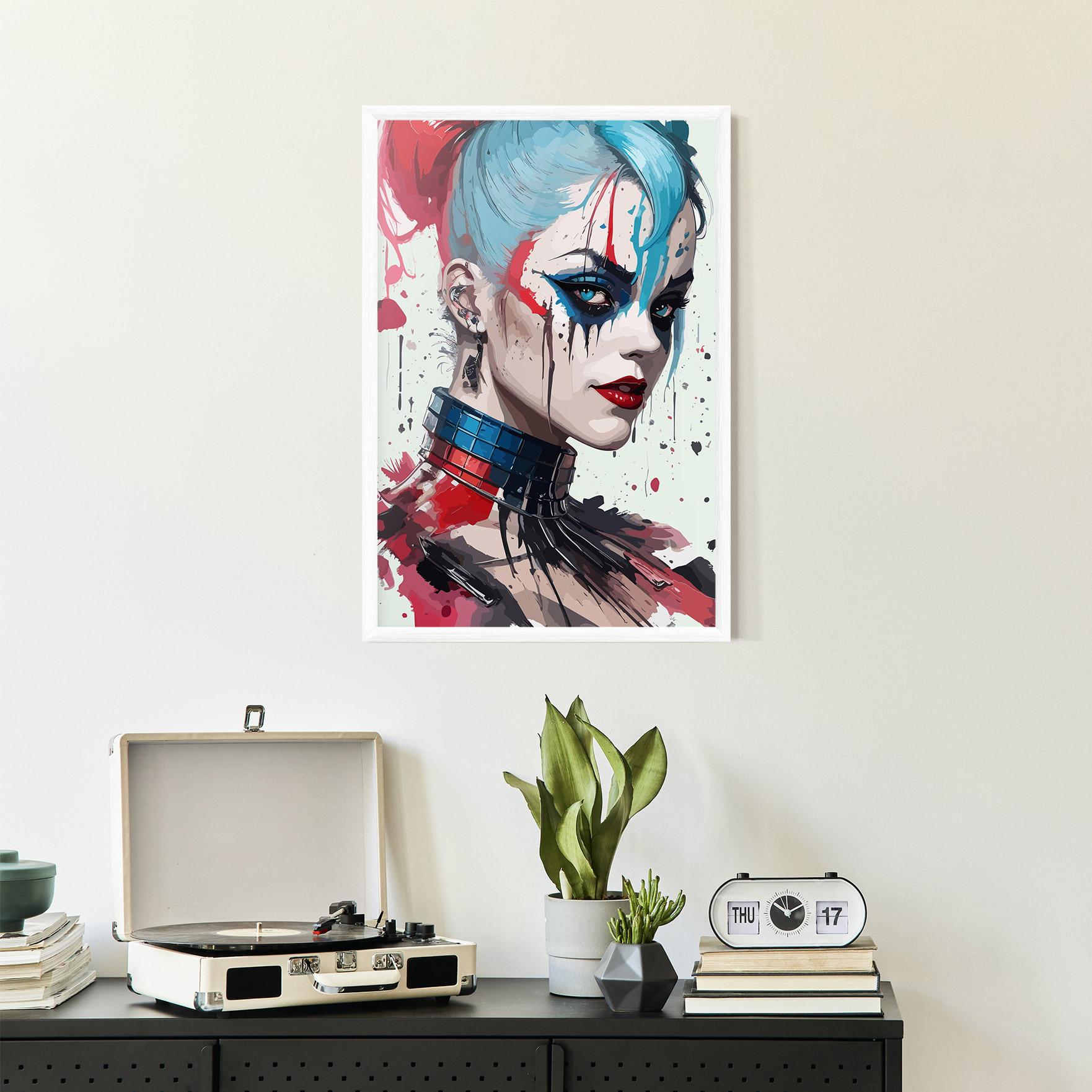 Keretezett Poszter Art Harley Quin mockup 2