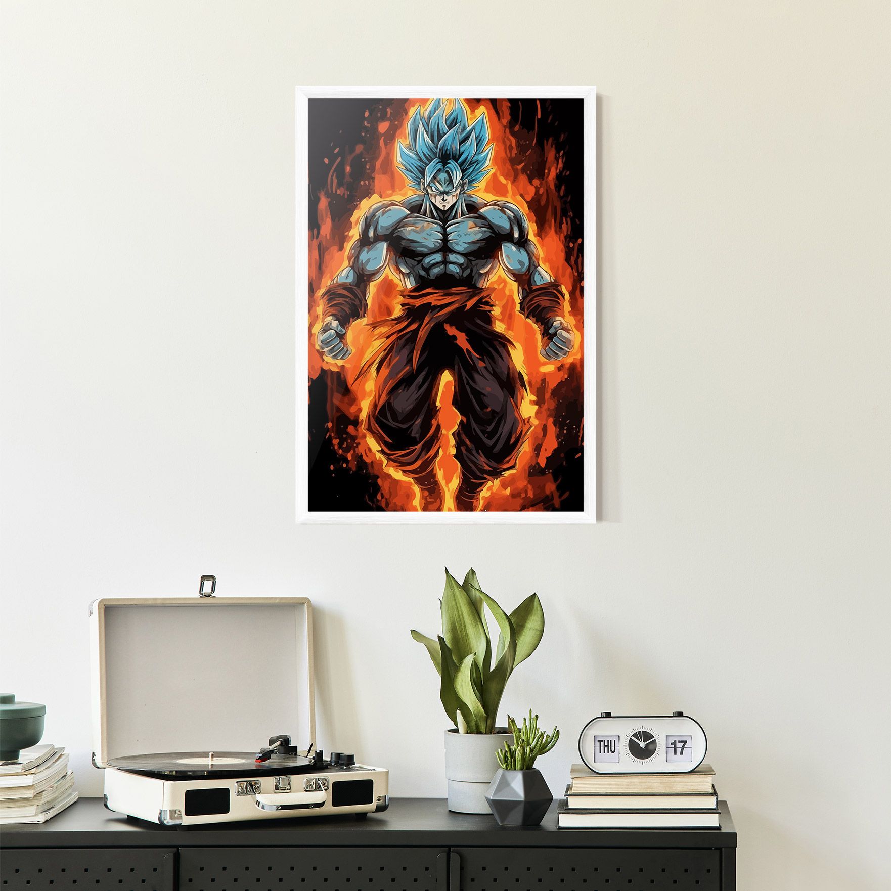 Goku On Fire mockup 2