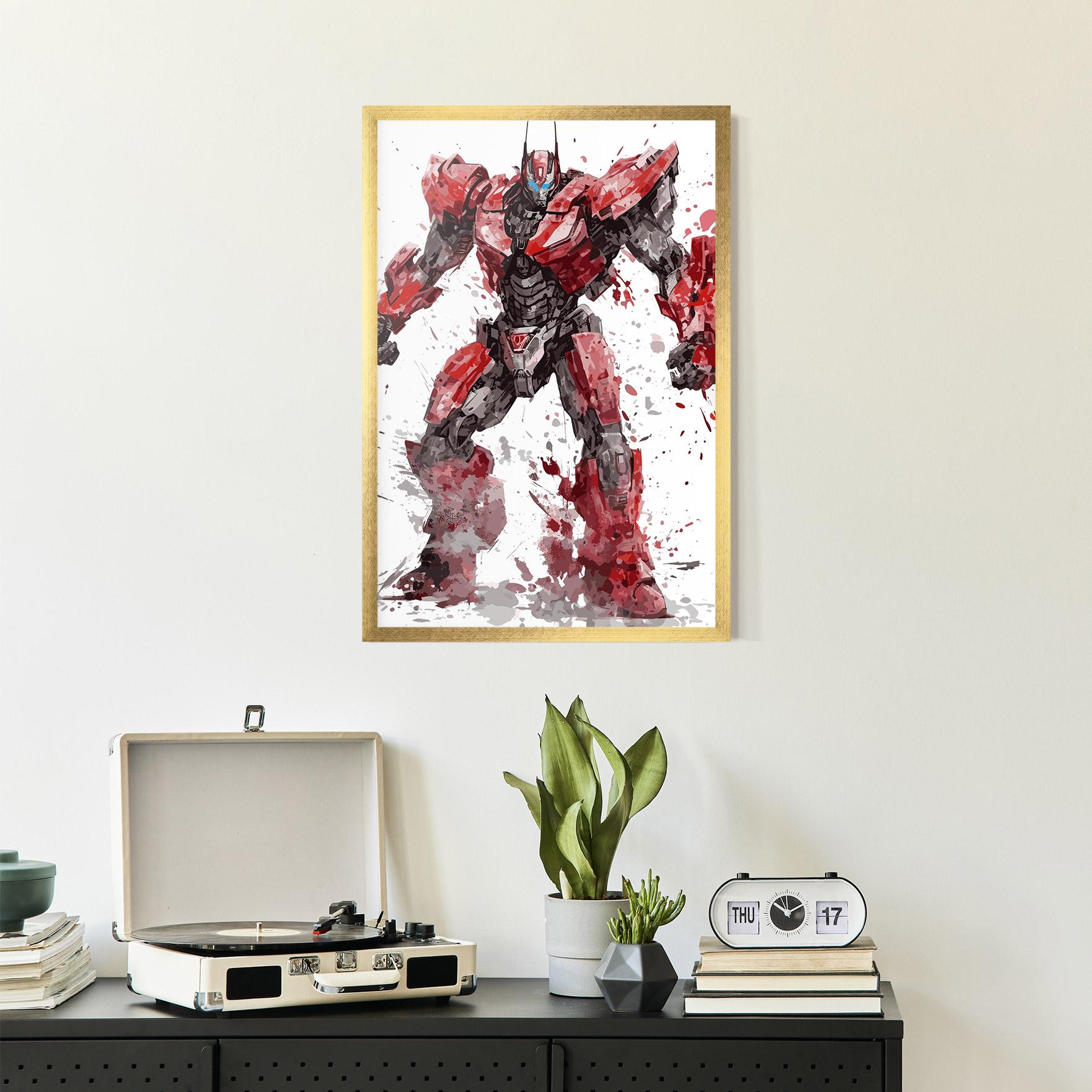 Keretezett Poszter Red Sentinel Prime mockup 2