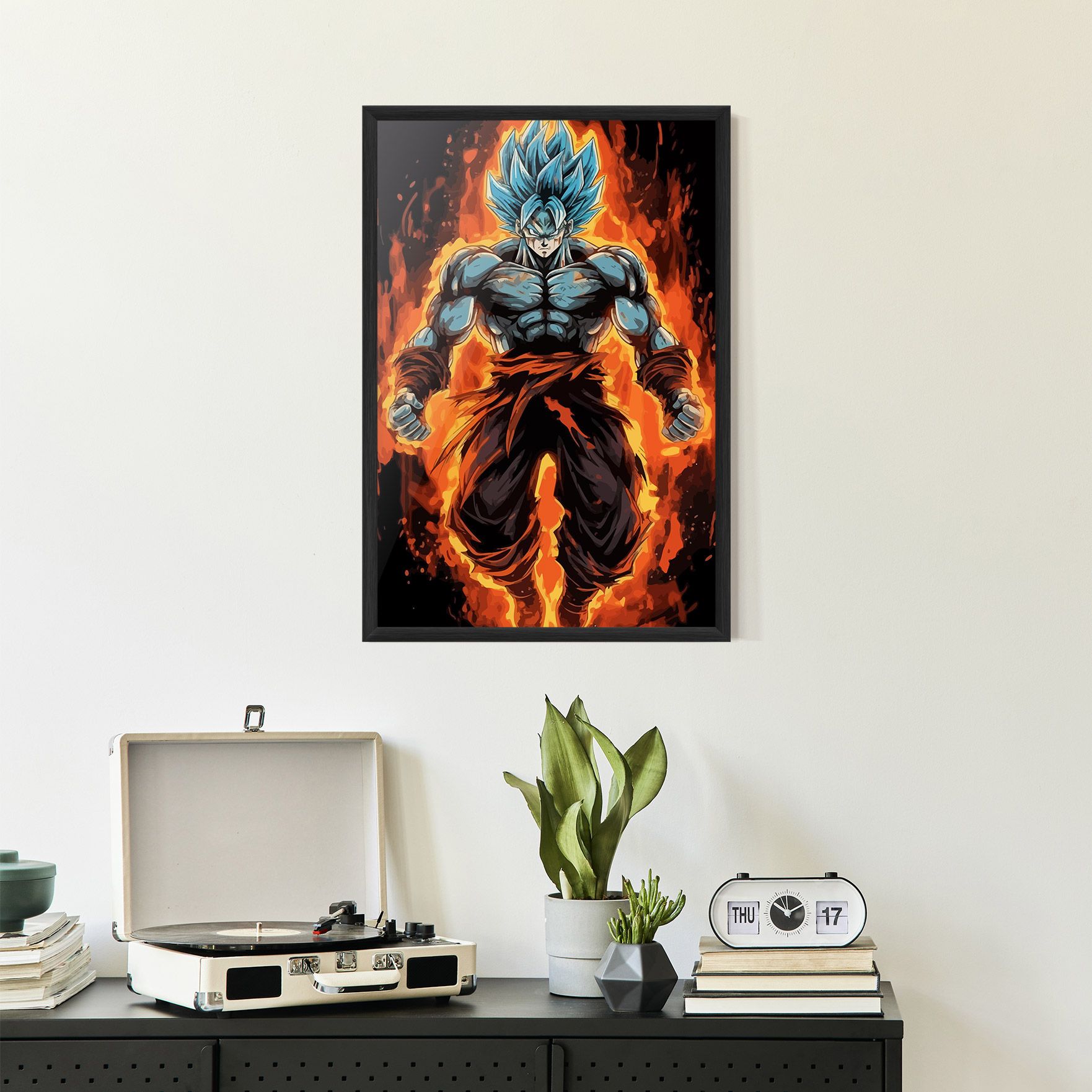 Goku On Fire mockup 2