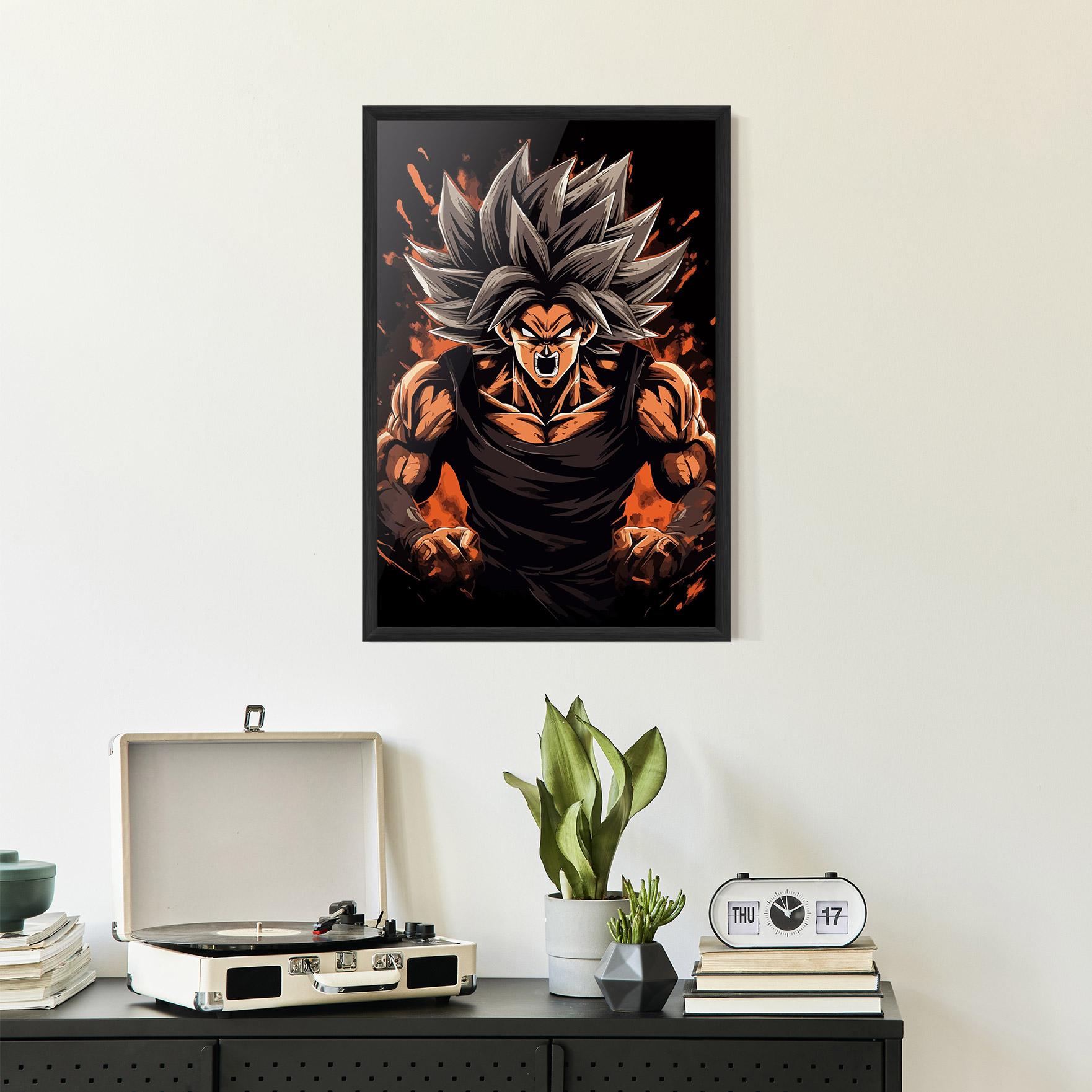 Keretezett Poszter Goku mockup 2