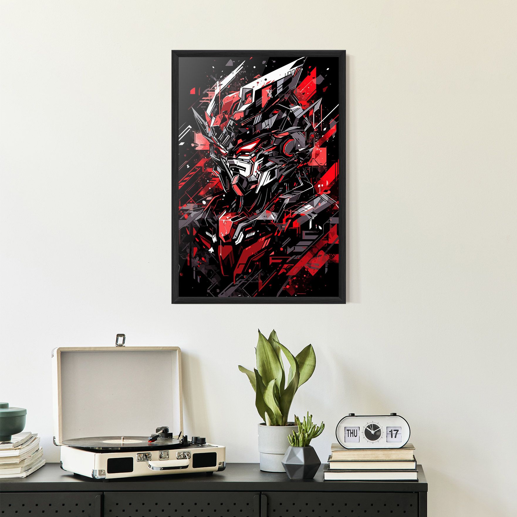 Red Grey Robot mockup 2