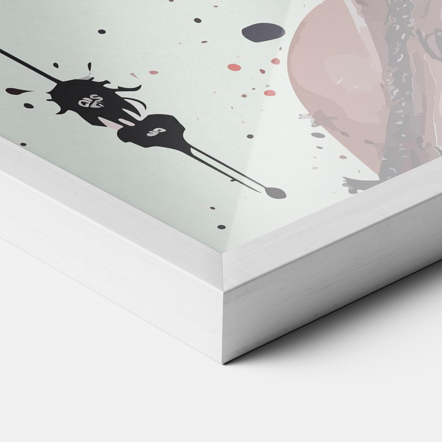 Keretezett Poszter Harley Quin Art mockup 3