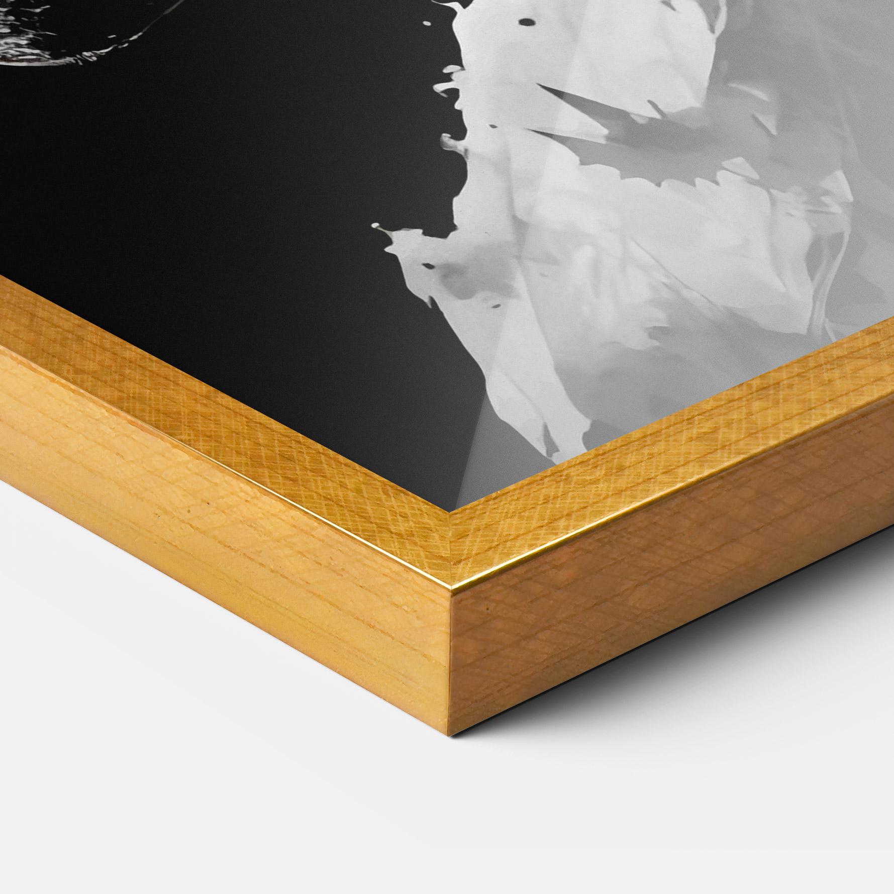 Keretezett Poszter Black White Batman mockup 3