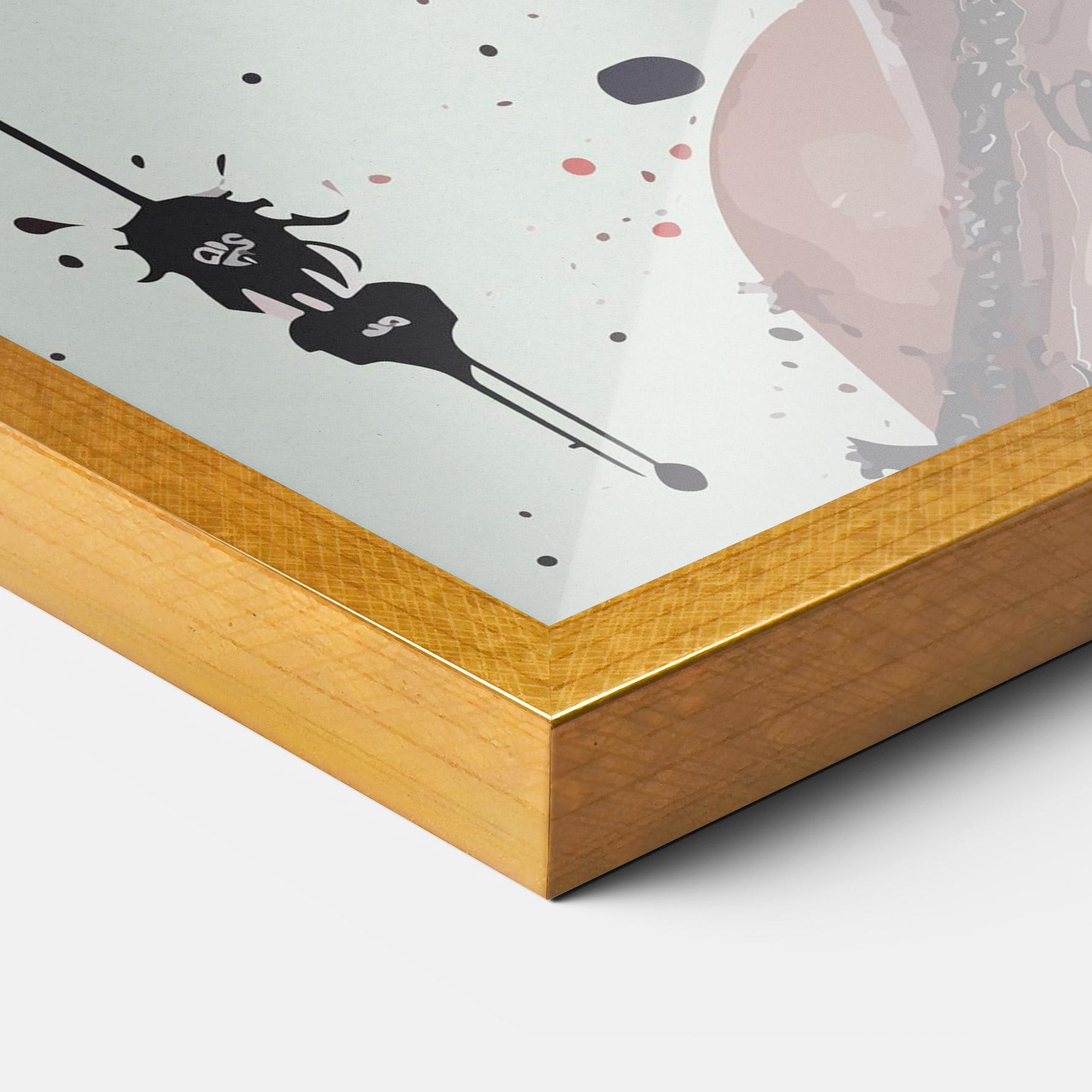 Keretezett Poszter Harley Quin Art mockup 3