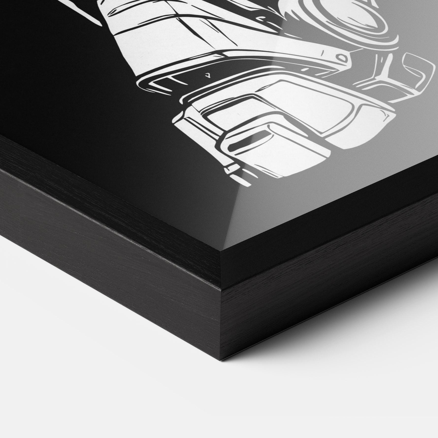 Keretezett Poszter Battlefield Robot Art mockup 3