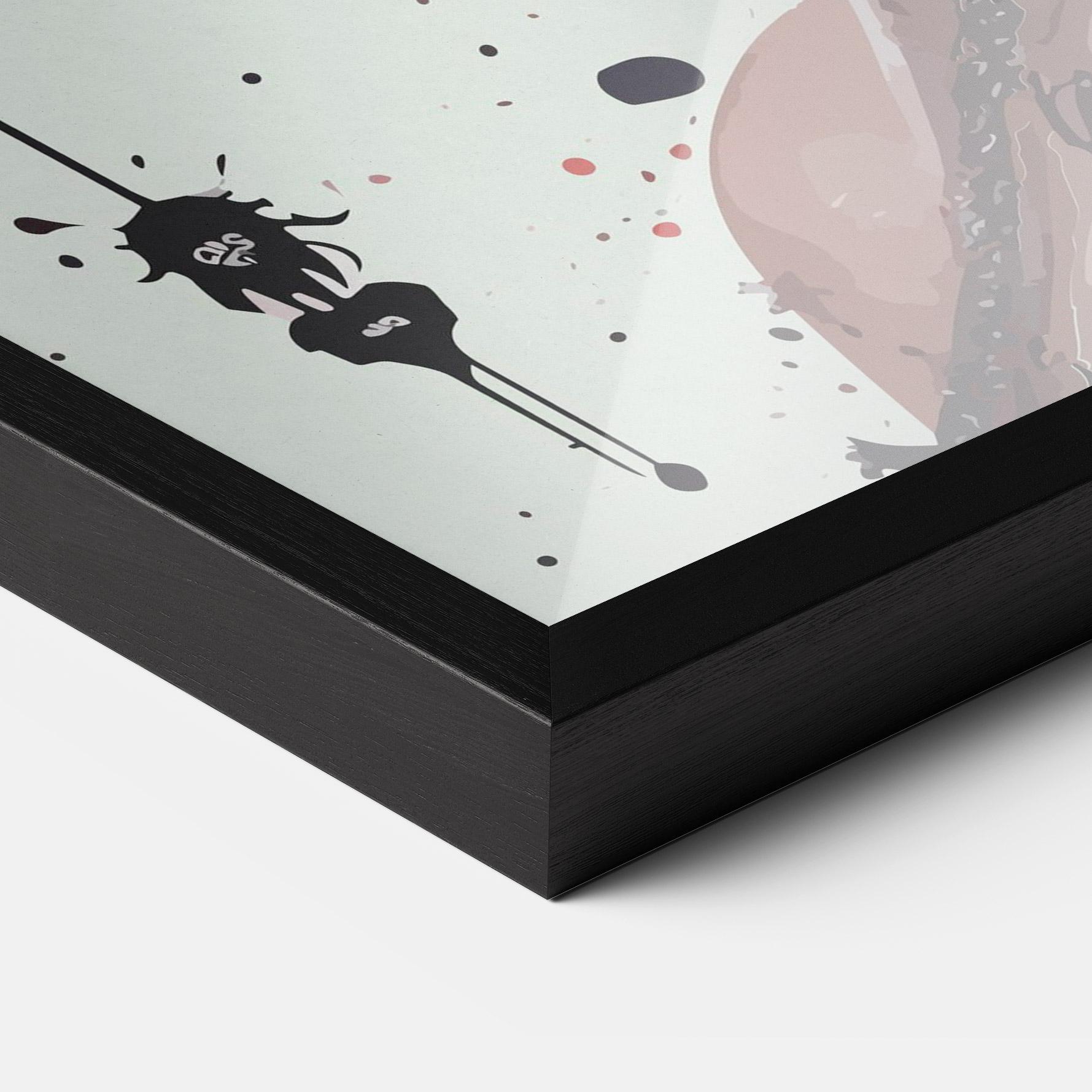 Keretezett Poszter Harley Quin Art mockup 3