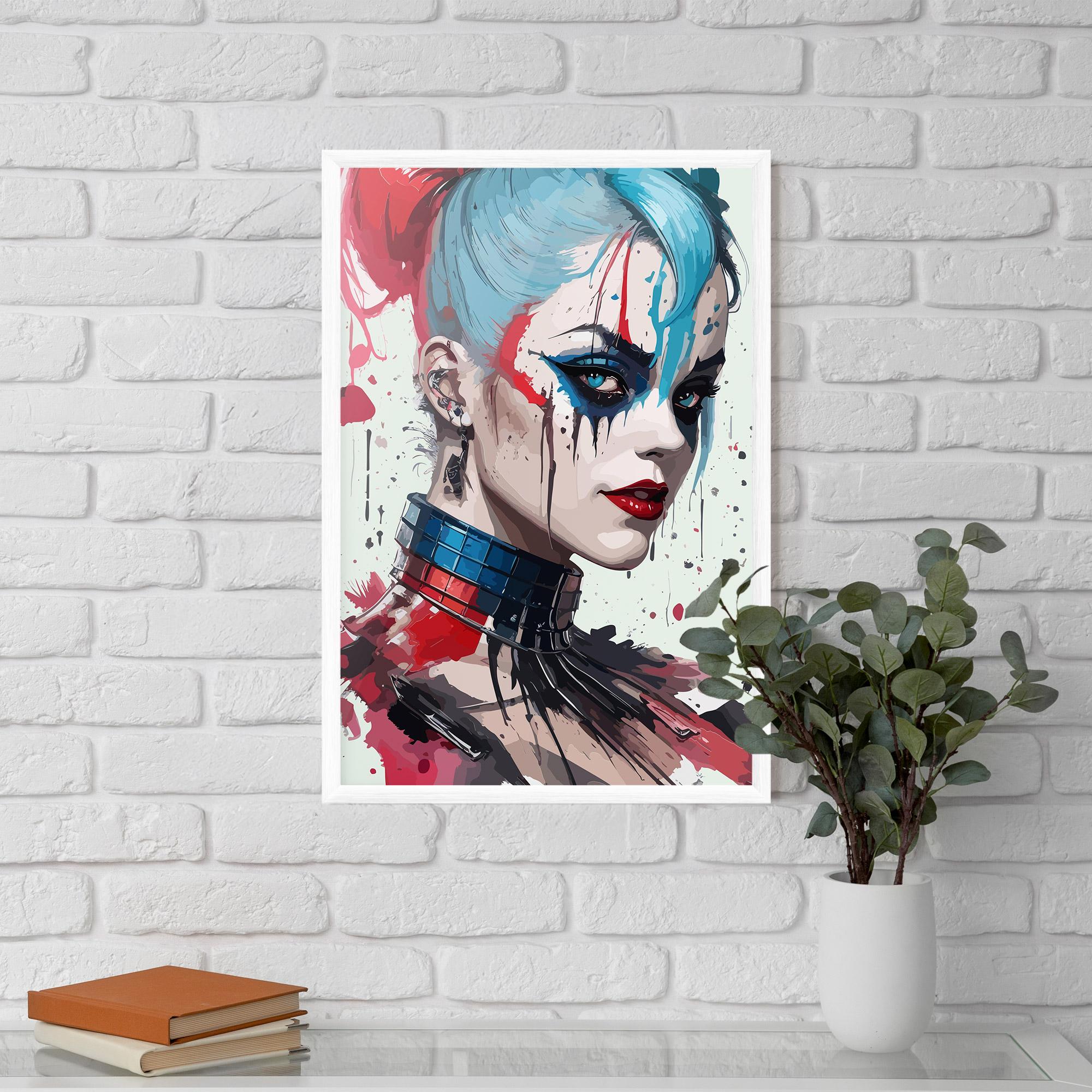 Keretezett Poszter Art Harley Quin mockup 5