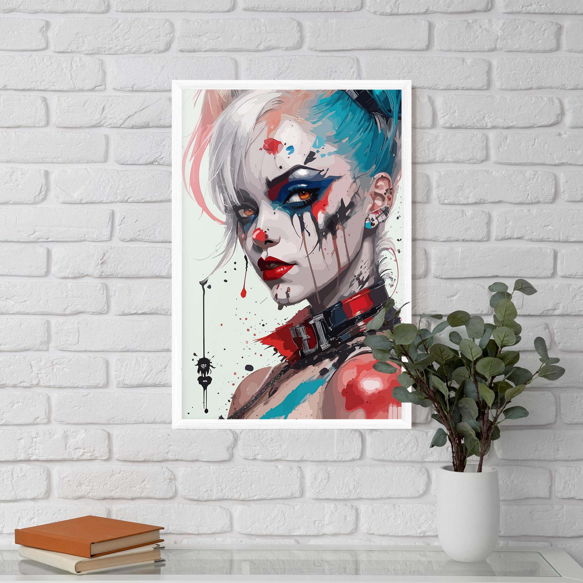 Keretezett Poszter Harley Quin Art mockup 5