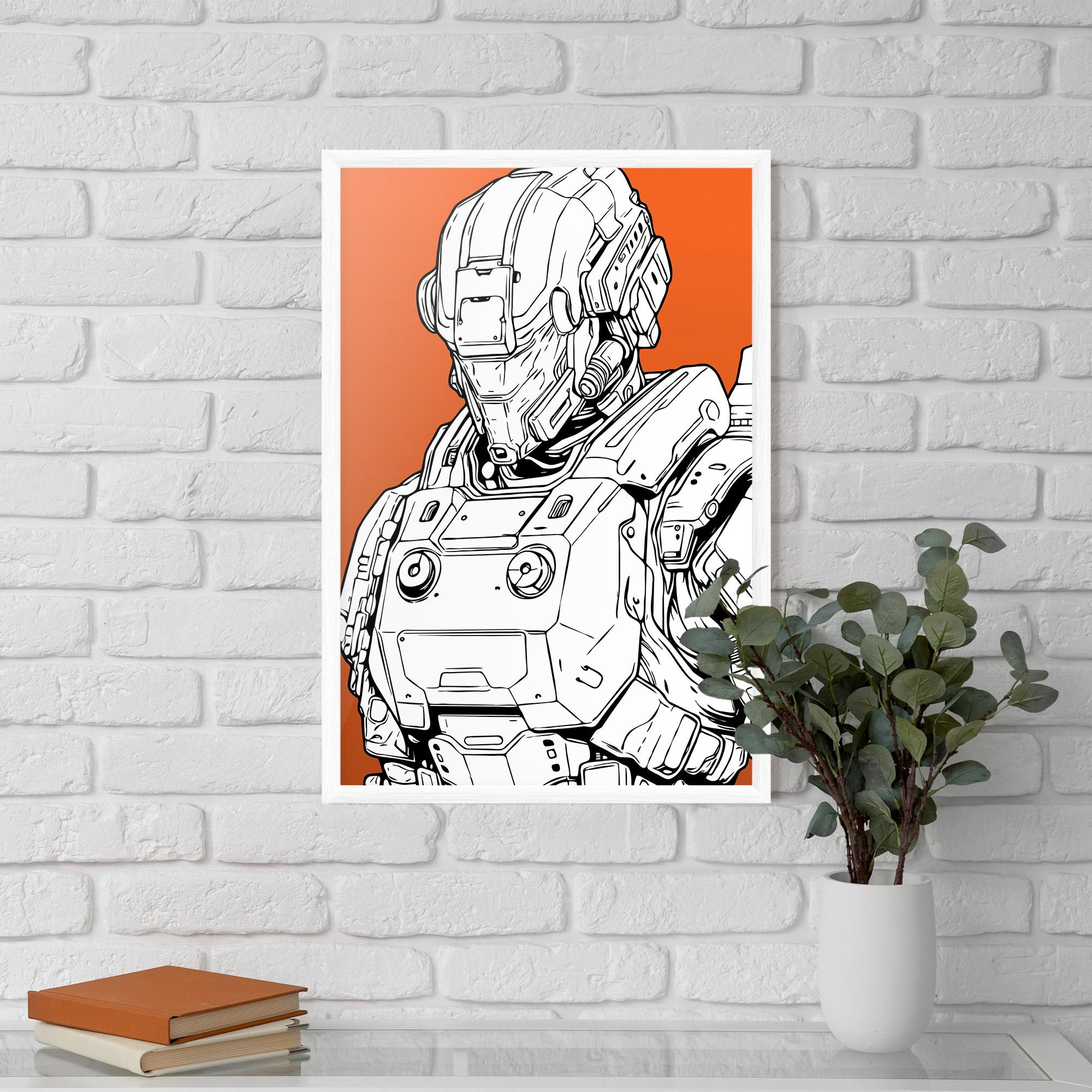 Keretezett Poszter Robotech Armor mockup 5