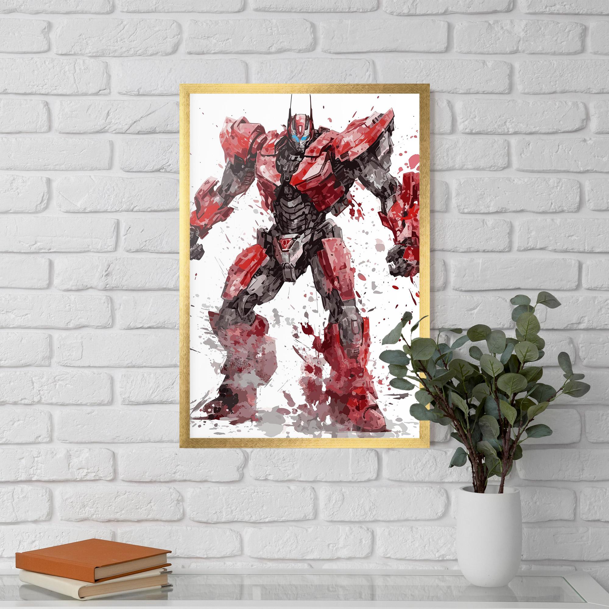 Keretezett Poszter Red Sentinel Prime mockup 5