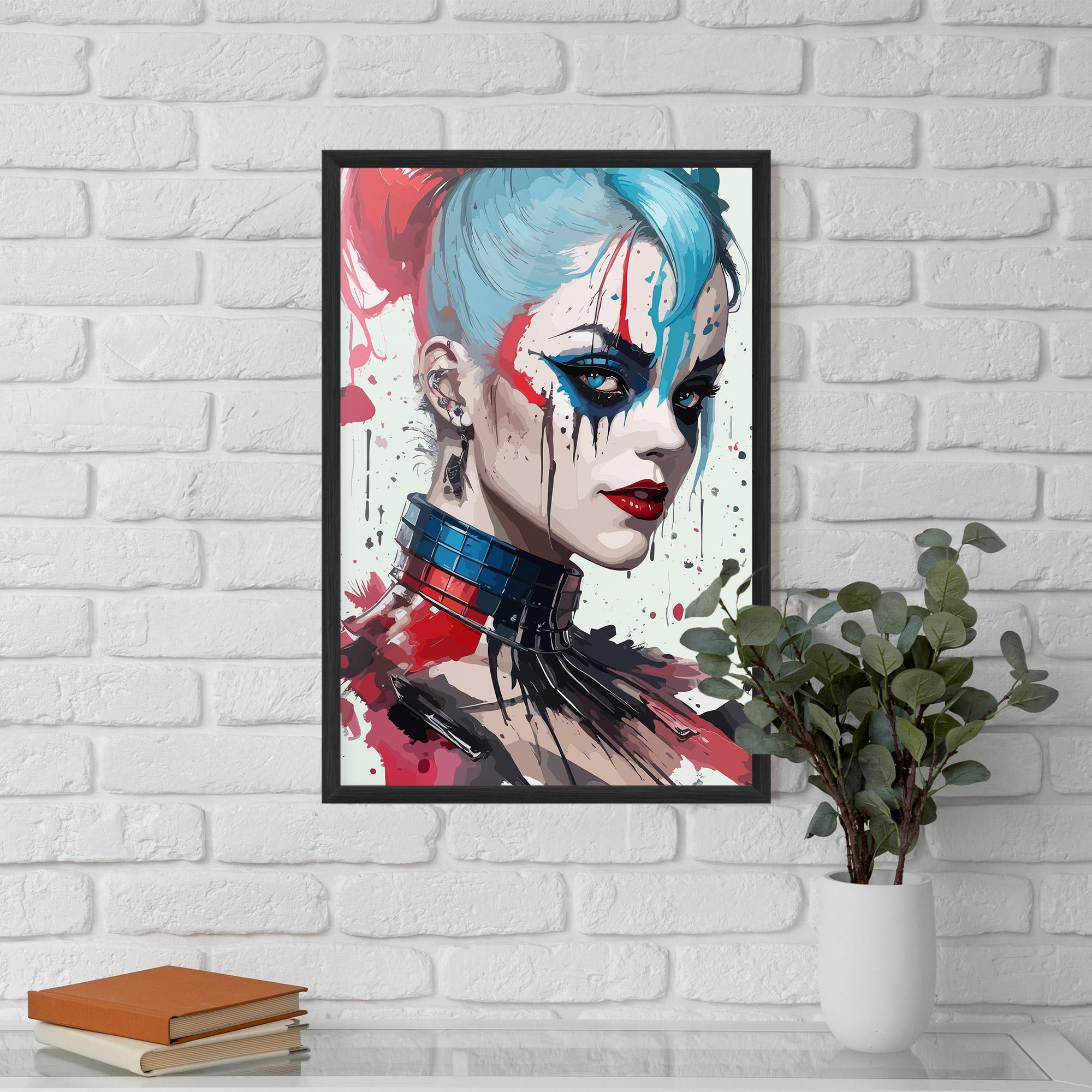 Keretezett Poszter Art Harley Quin mockup 5