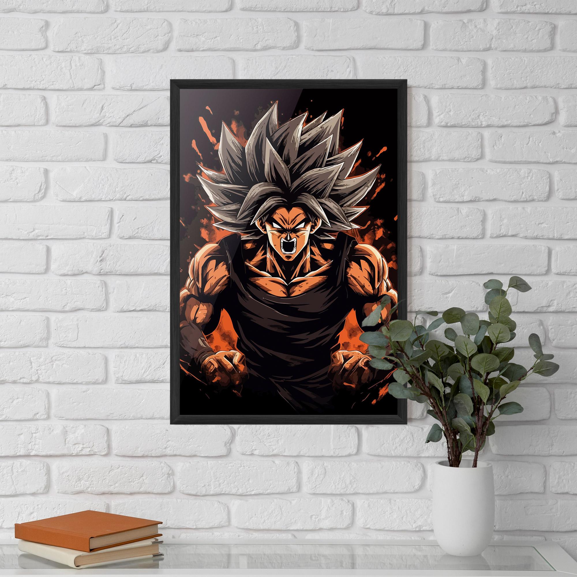 Keretezett Poszter Goku mockup 5