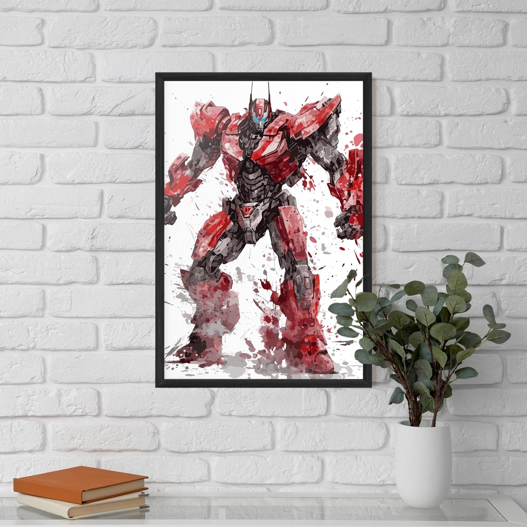Keretezett Poszter Red Sentinel Prime mockup 5