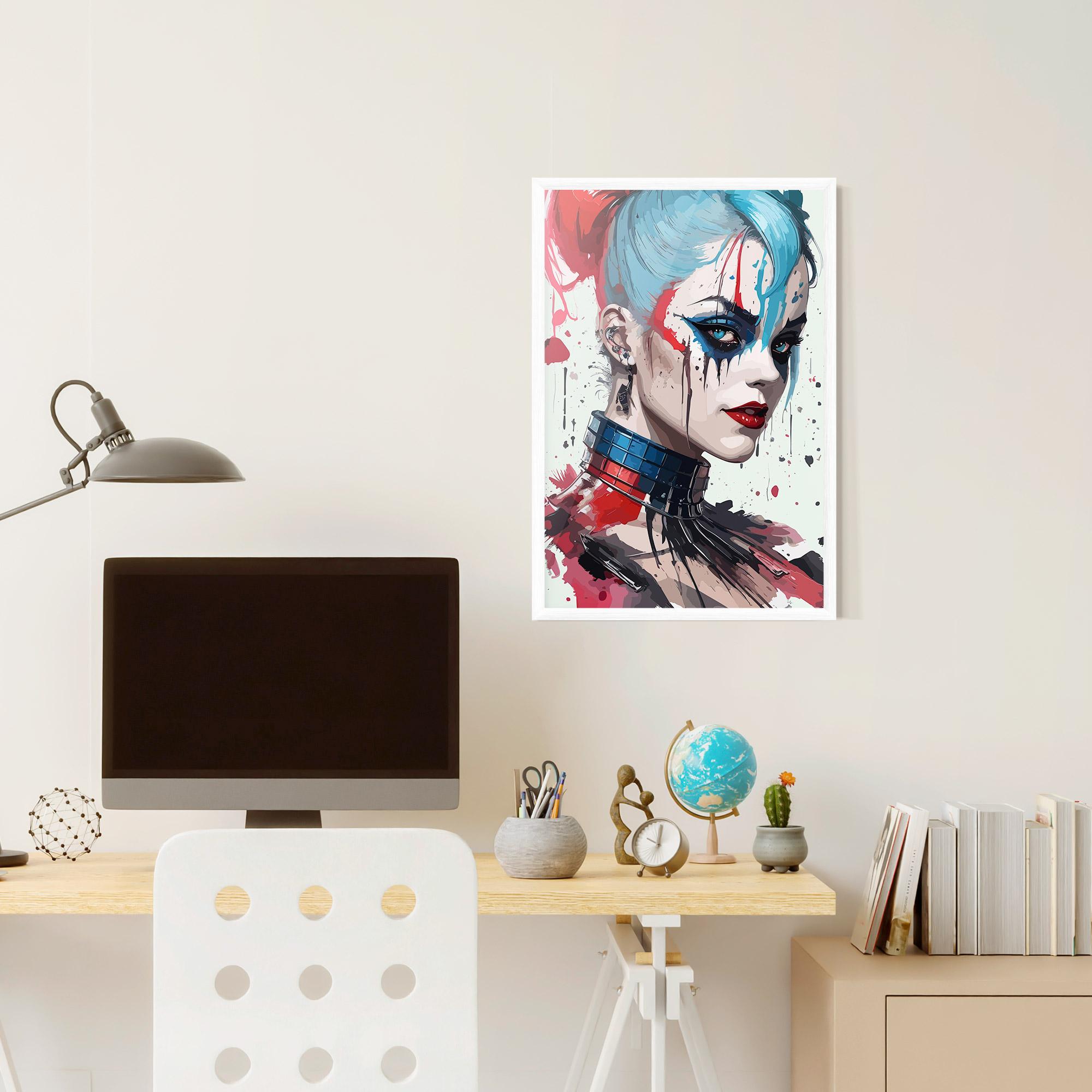 Keretezett Poszter Art Harley Quin mockup 6