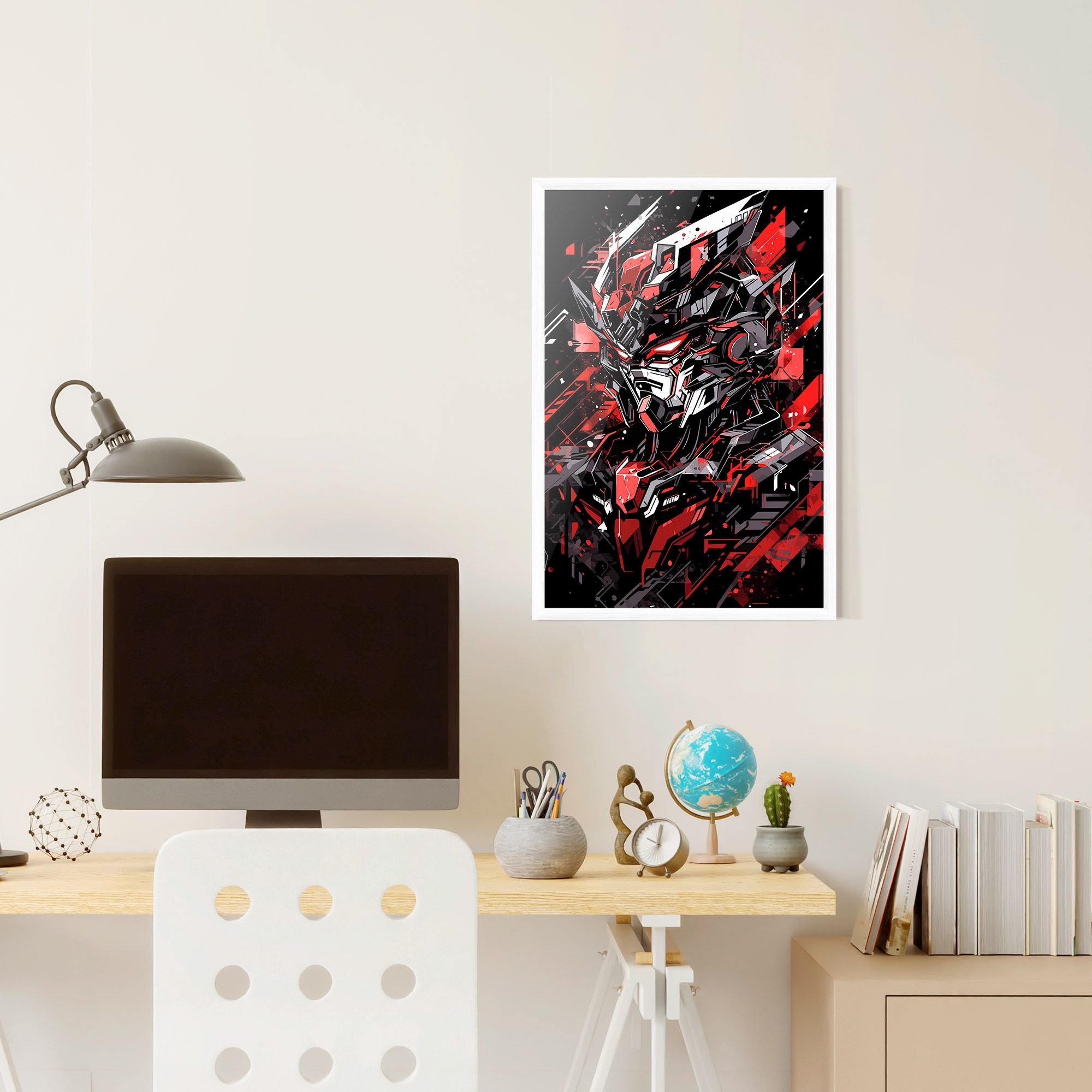 Red Grey Robot mockup 6
