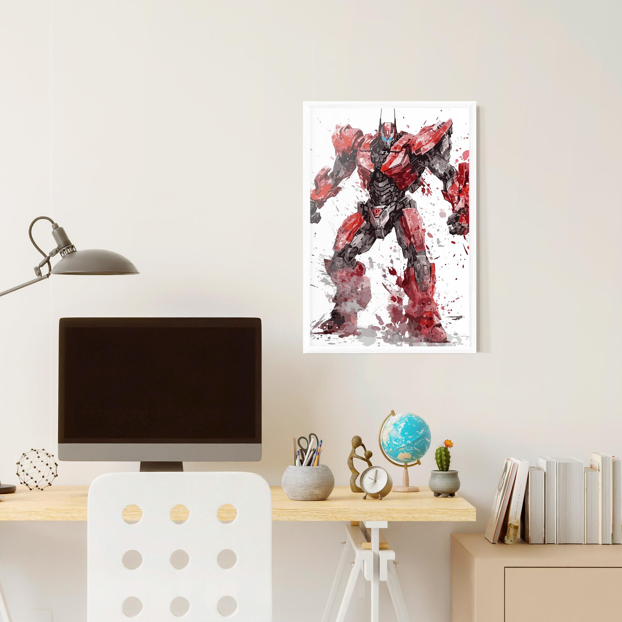 Keretezett Poszter Red Sentinel Prime mockup 6