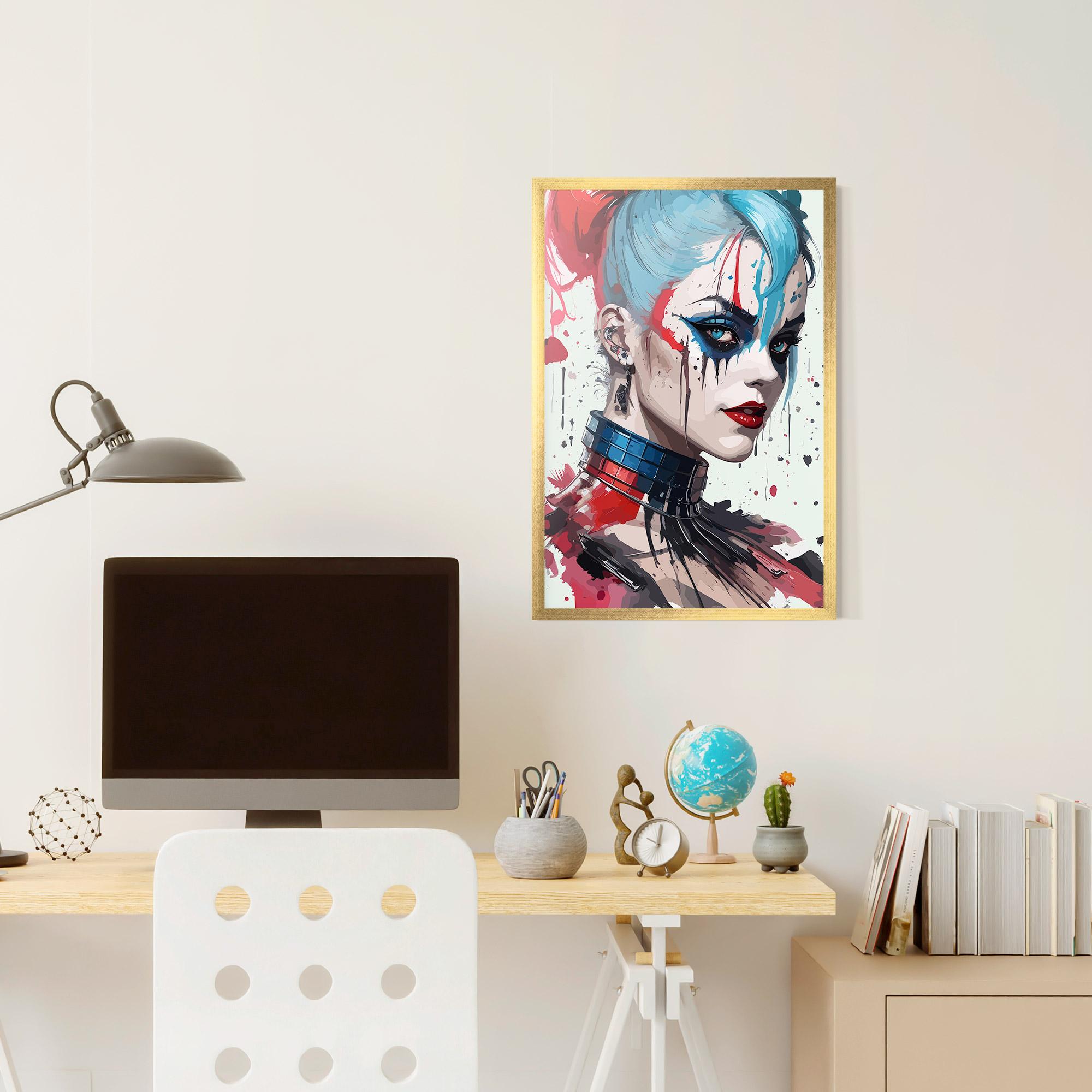 Keretezett Poszter Art Harley Quin mockup 6
