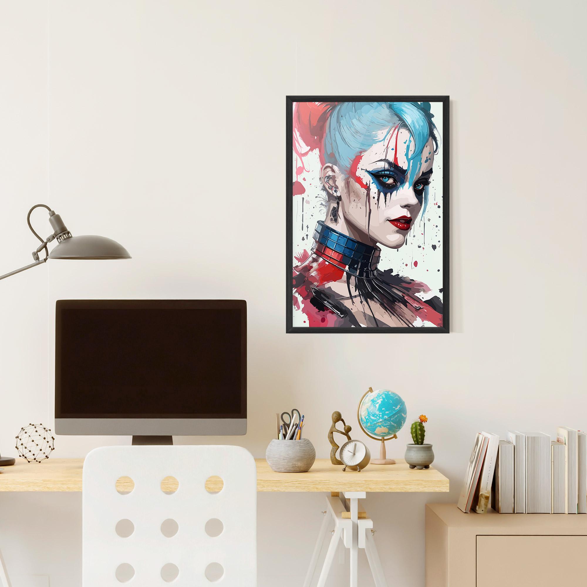 Keretezett Poszter Art Harley Quin mockup 6