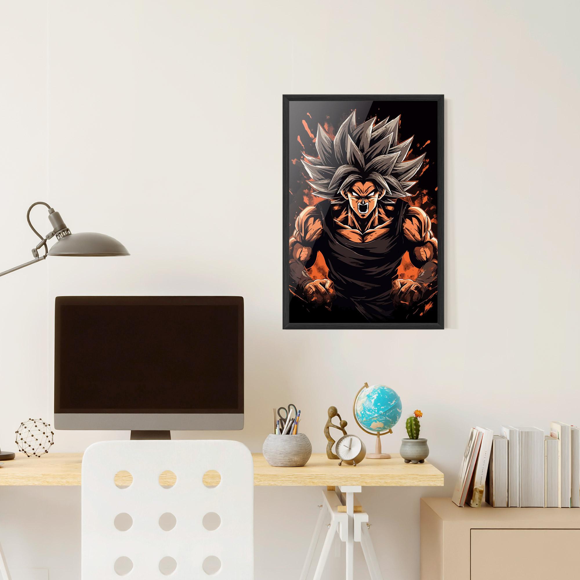 Keretezett Poszter Goku mockup 6