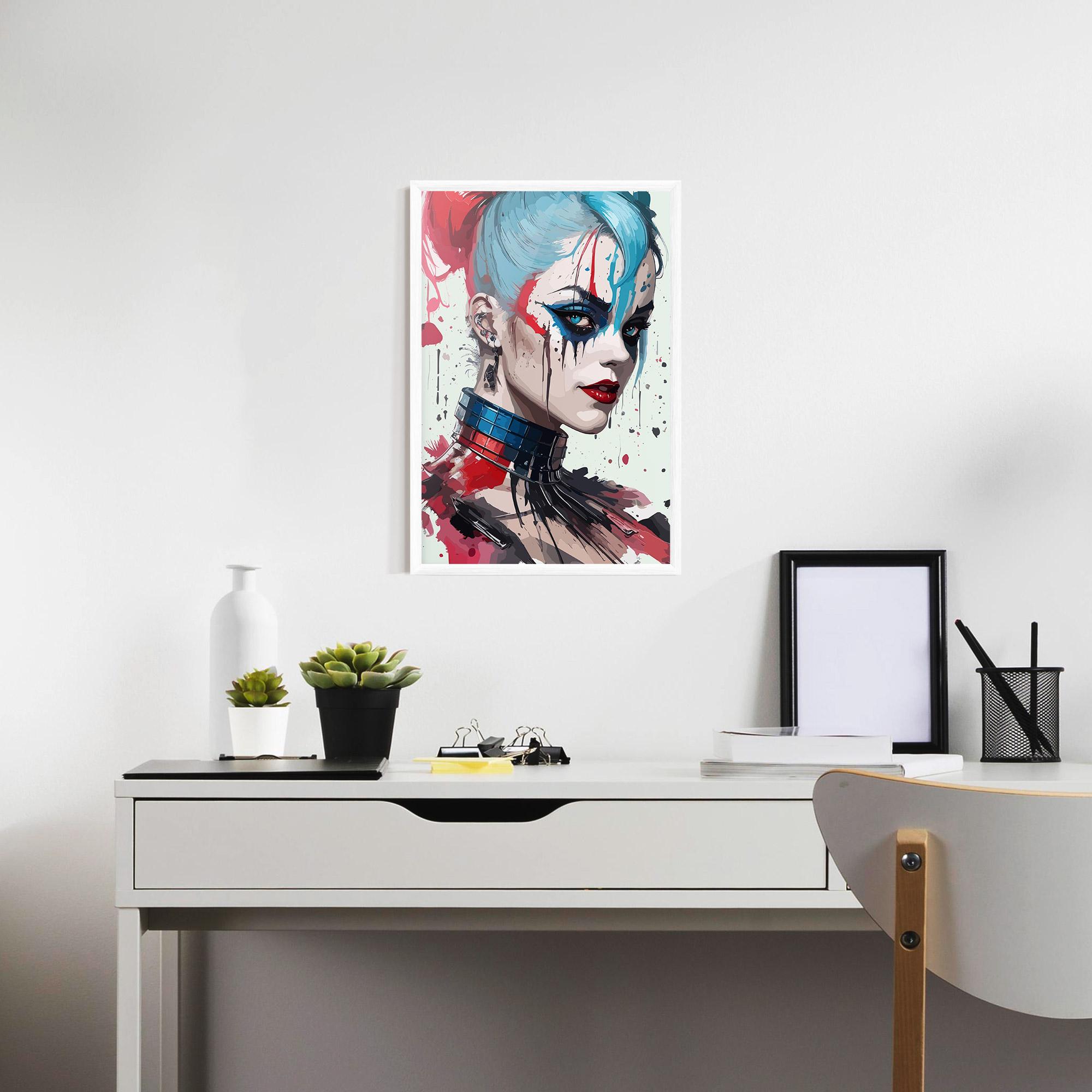 Keretezett Poszter Art Harley Quin mockup 7