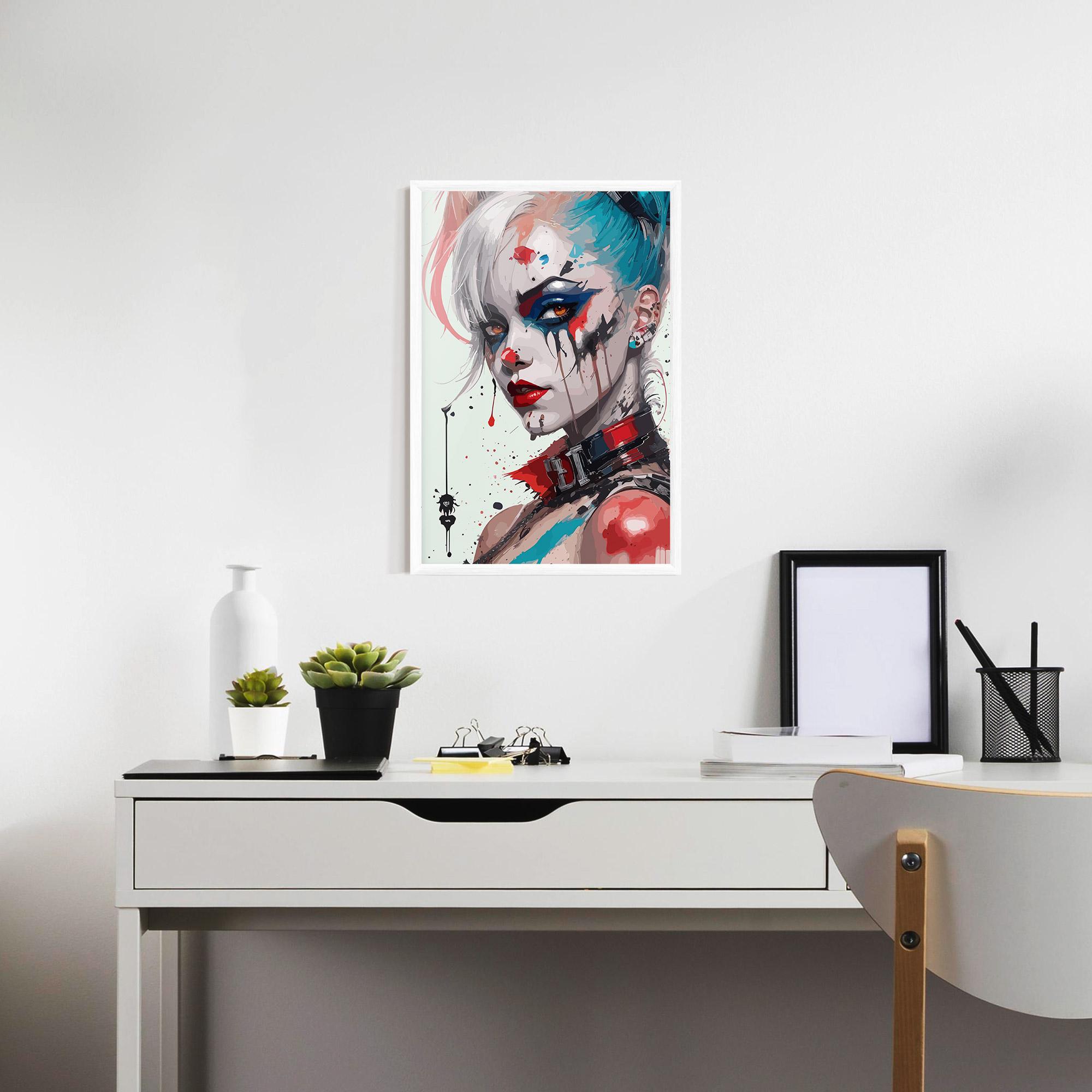 Keretezett Poszter Harley Quin Art mockup 7