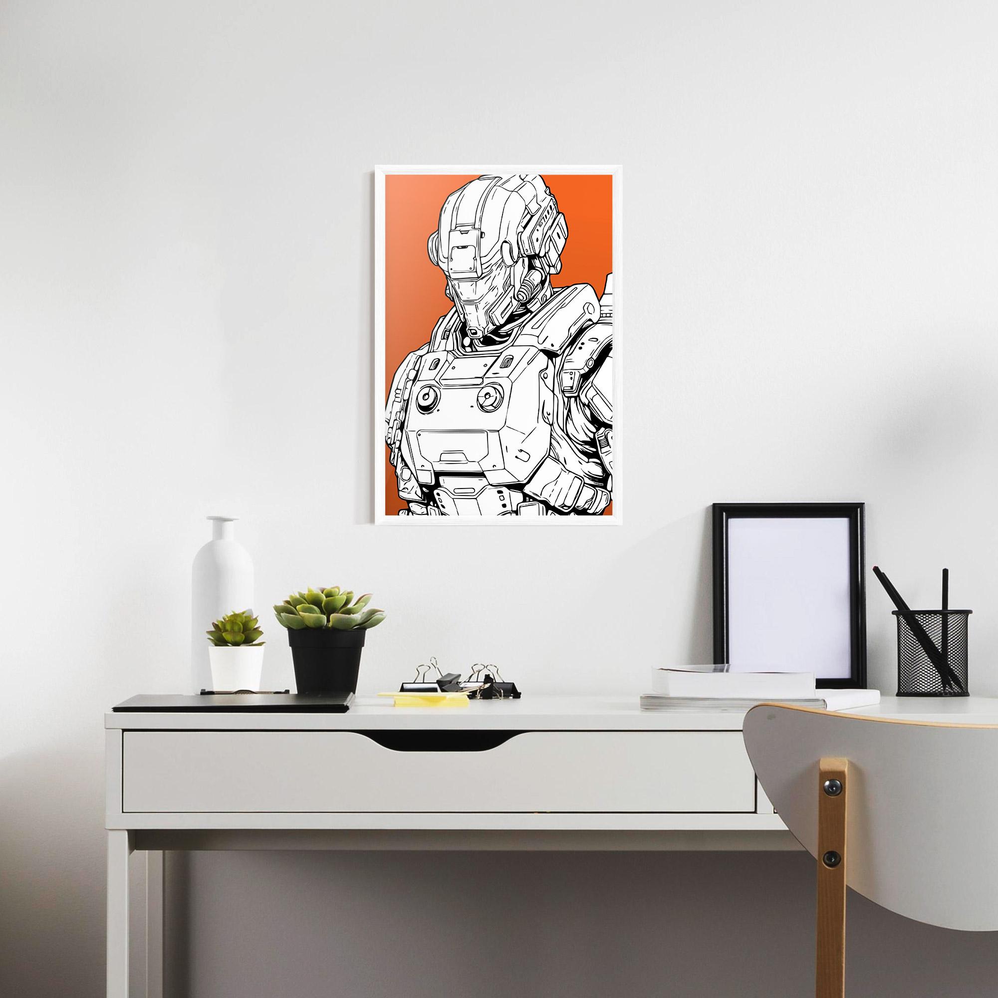 Keretezett Poszter Robotech Armor mockup 7