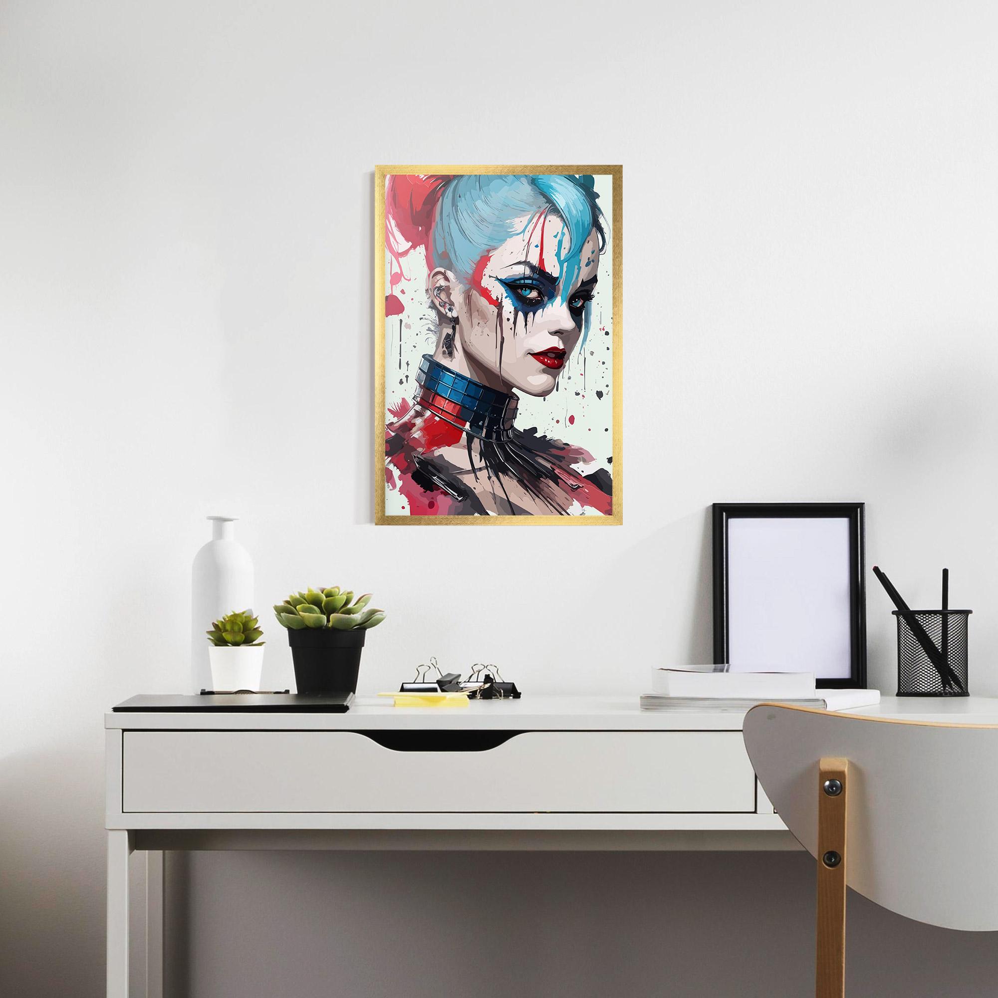 Keretezett Poszter Art Harley Quin mockup 7