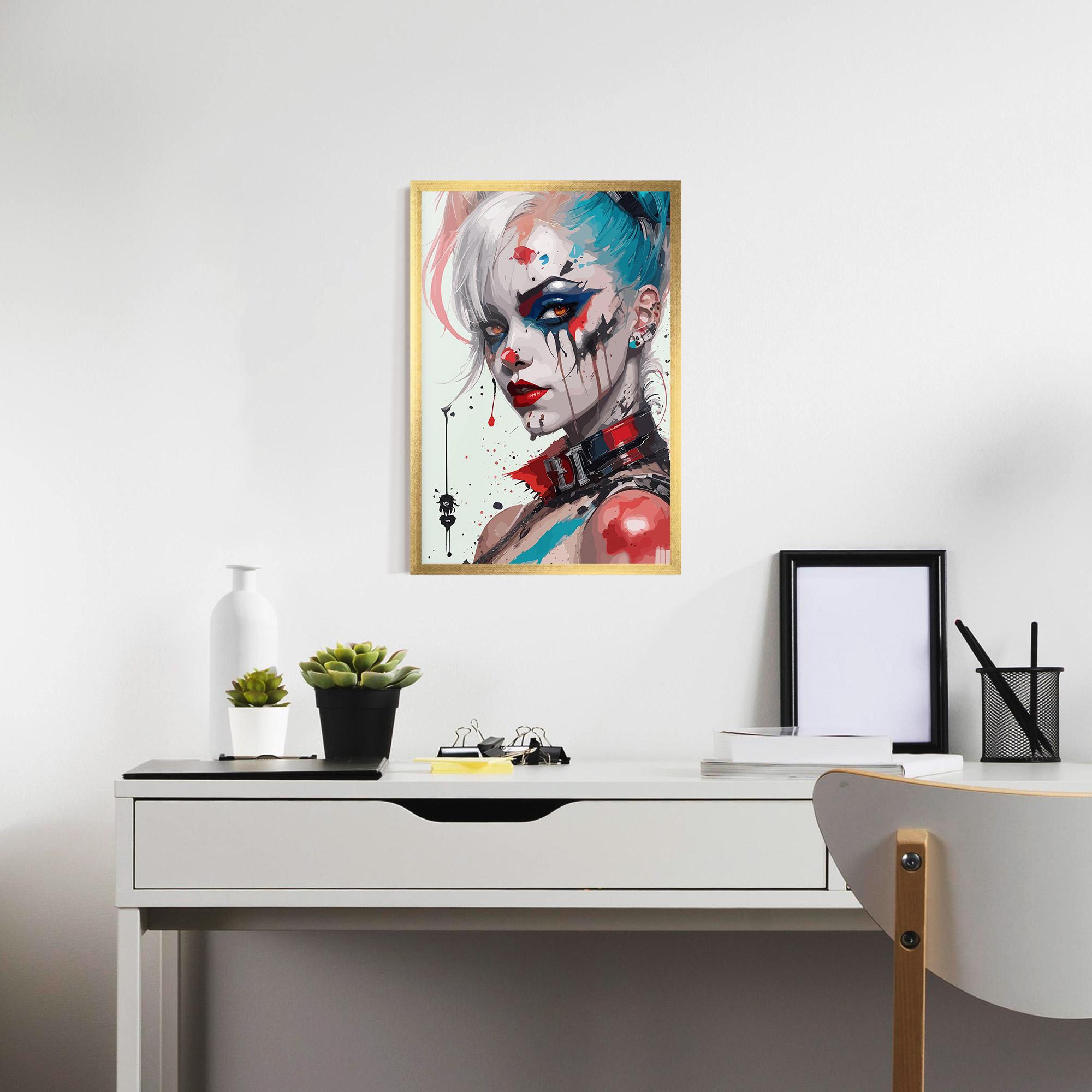 Keretezett Poszter Harley Quin Art mockup 7