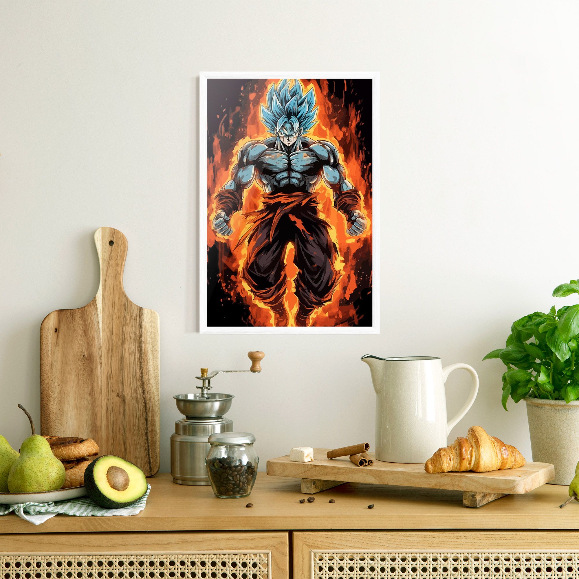 Goku On Fire mockup 8