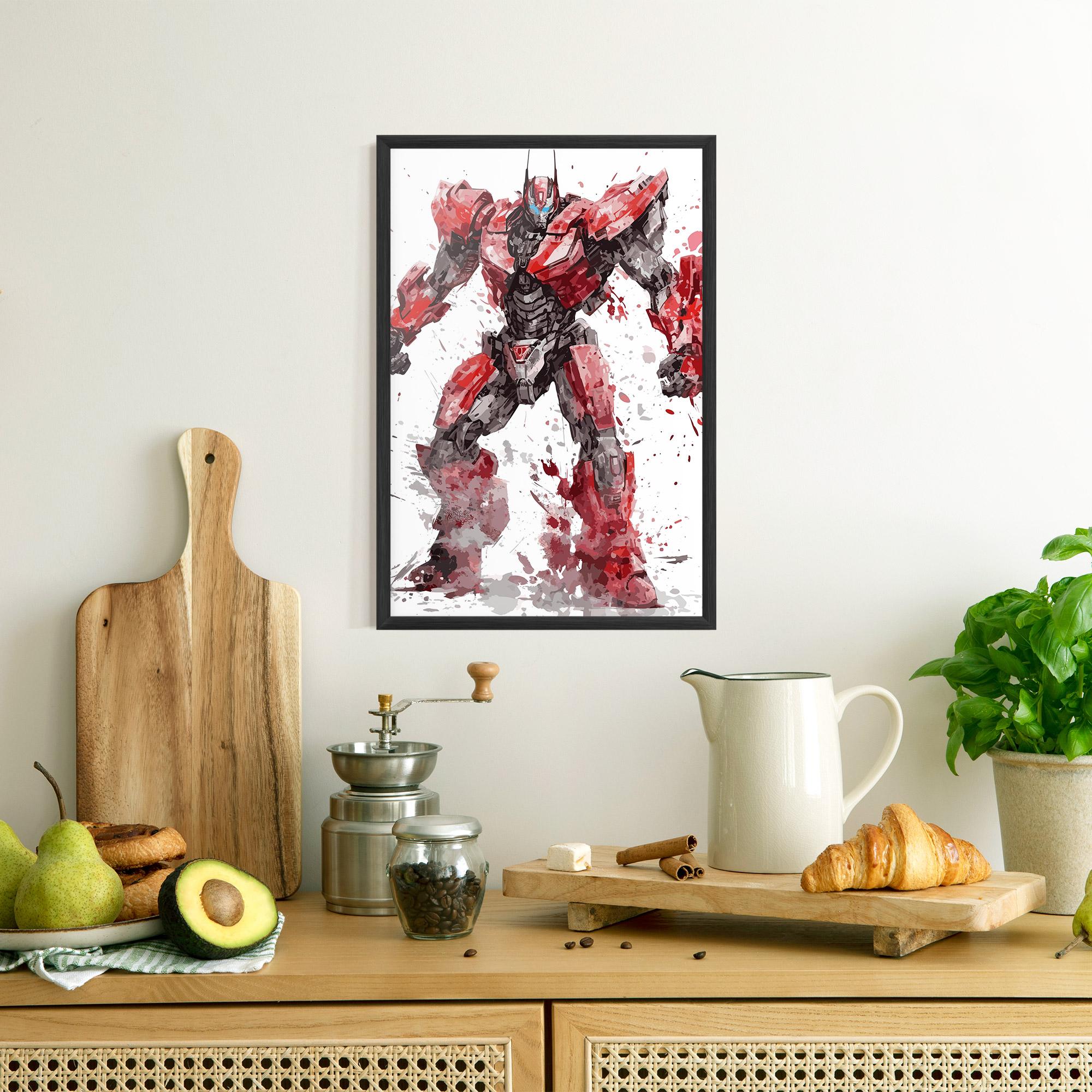 Keretezett Poszter Red Sentinel Prime mockup 8