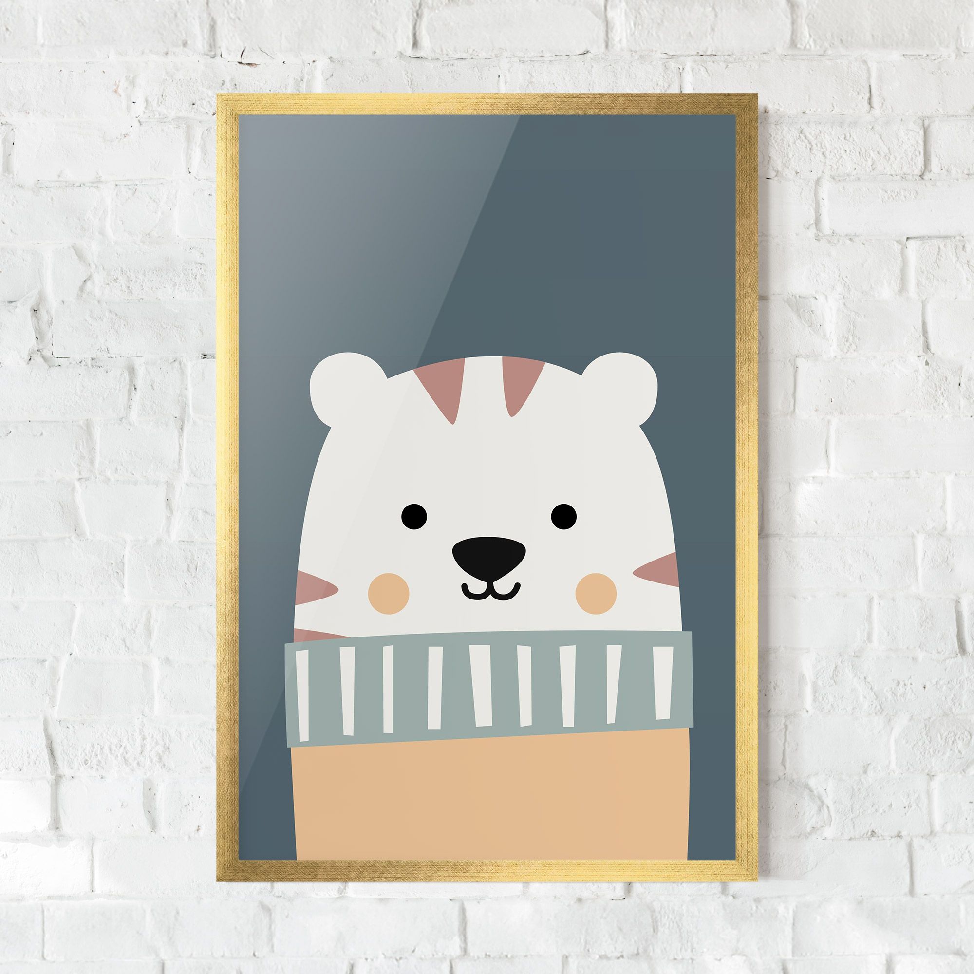 Cute White Tiger mockup 0