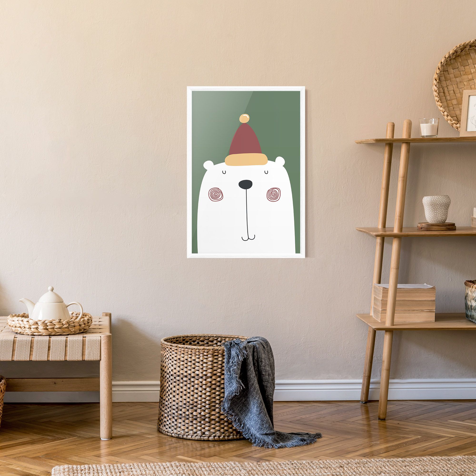 Cute Icebear Drawing mockup 9