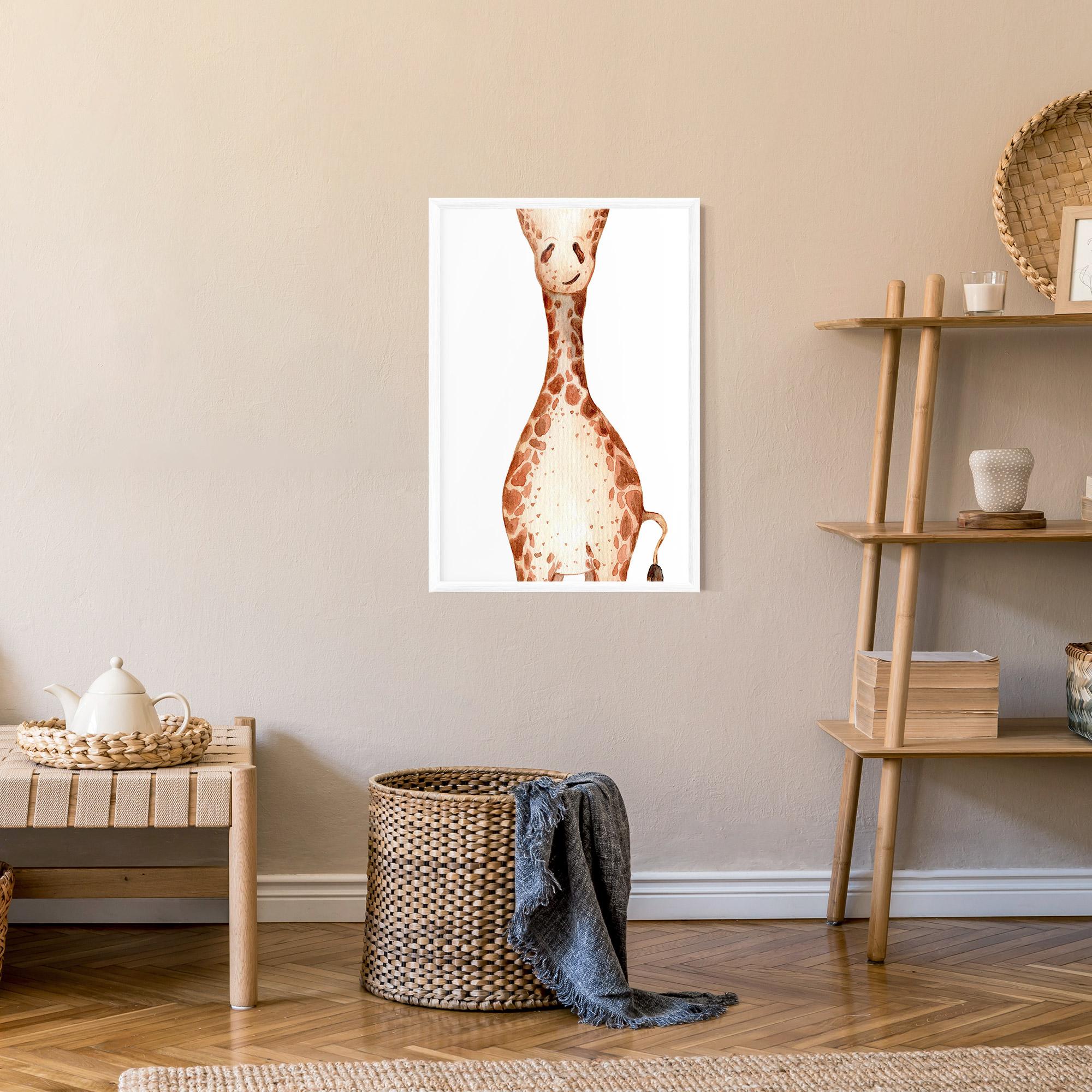 Keretezett Poszter Girafa Calma mockup 9