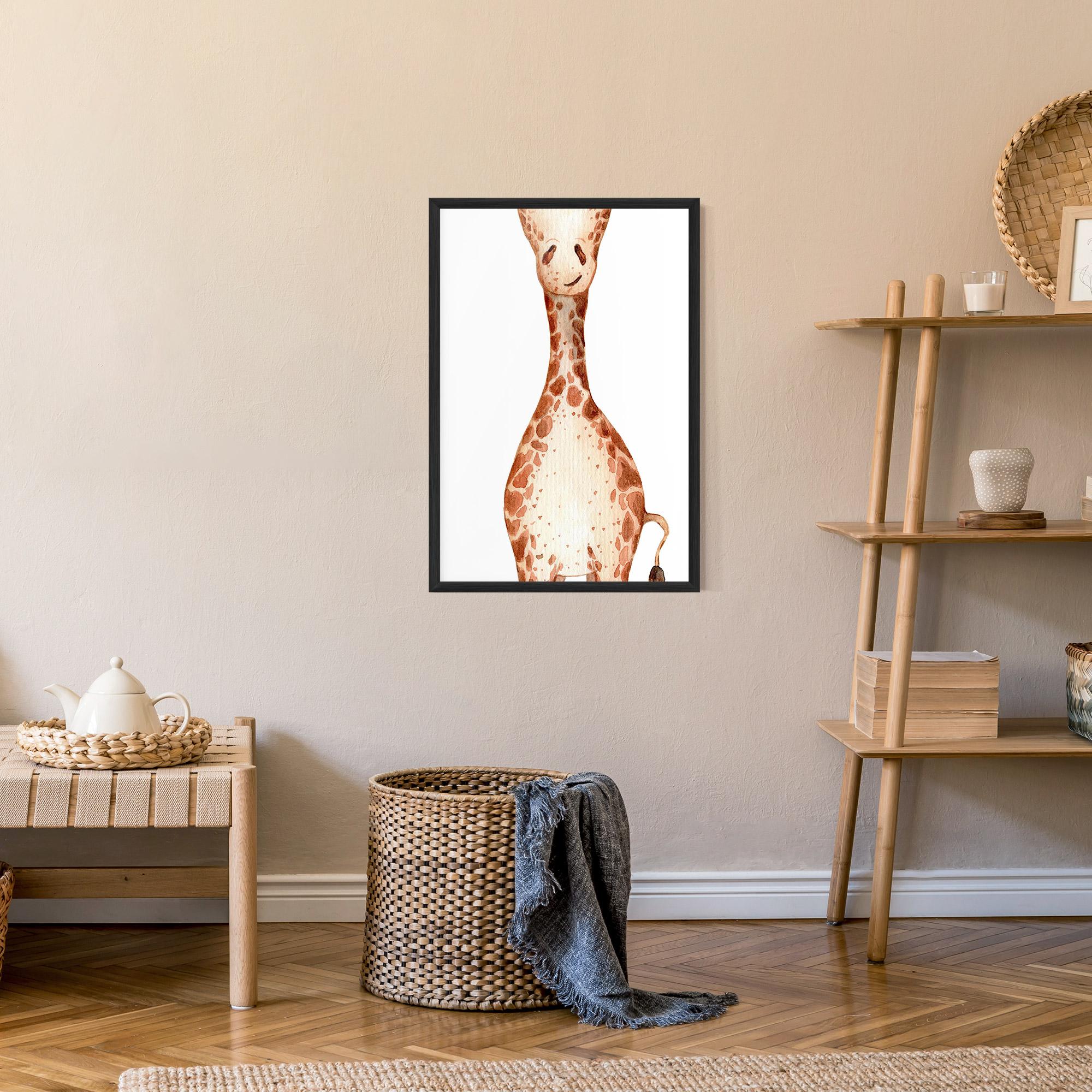 Keretezett Poszter Girafa Calma mockup 9