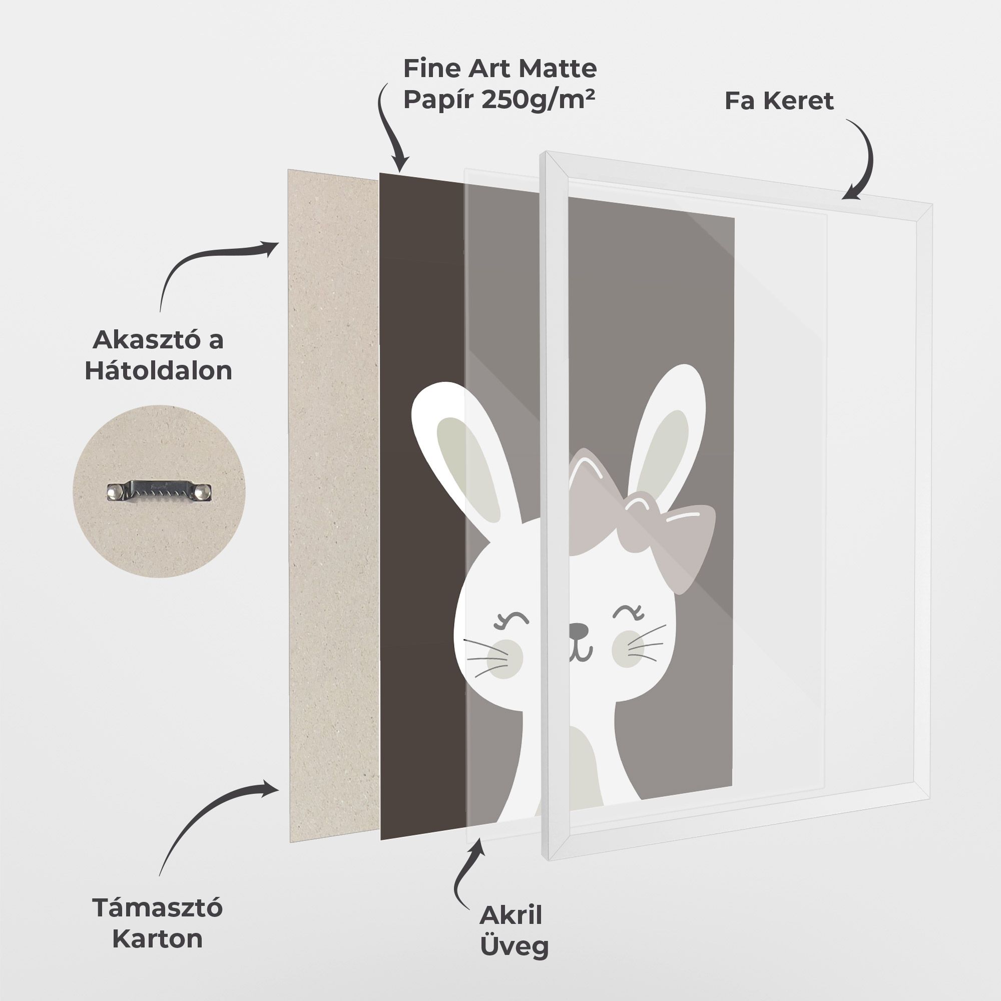 Cream Bow Bunny mockup 1