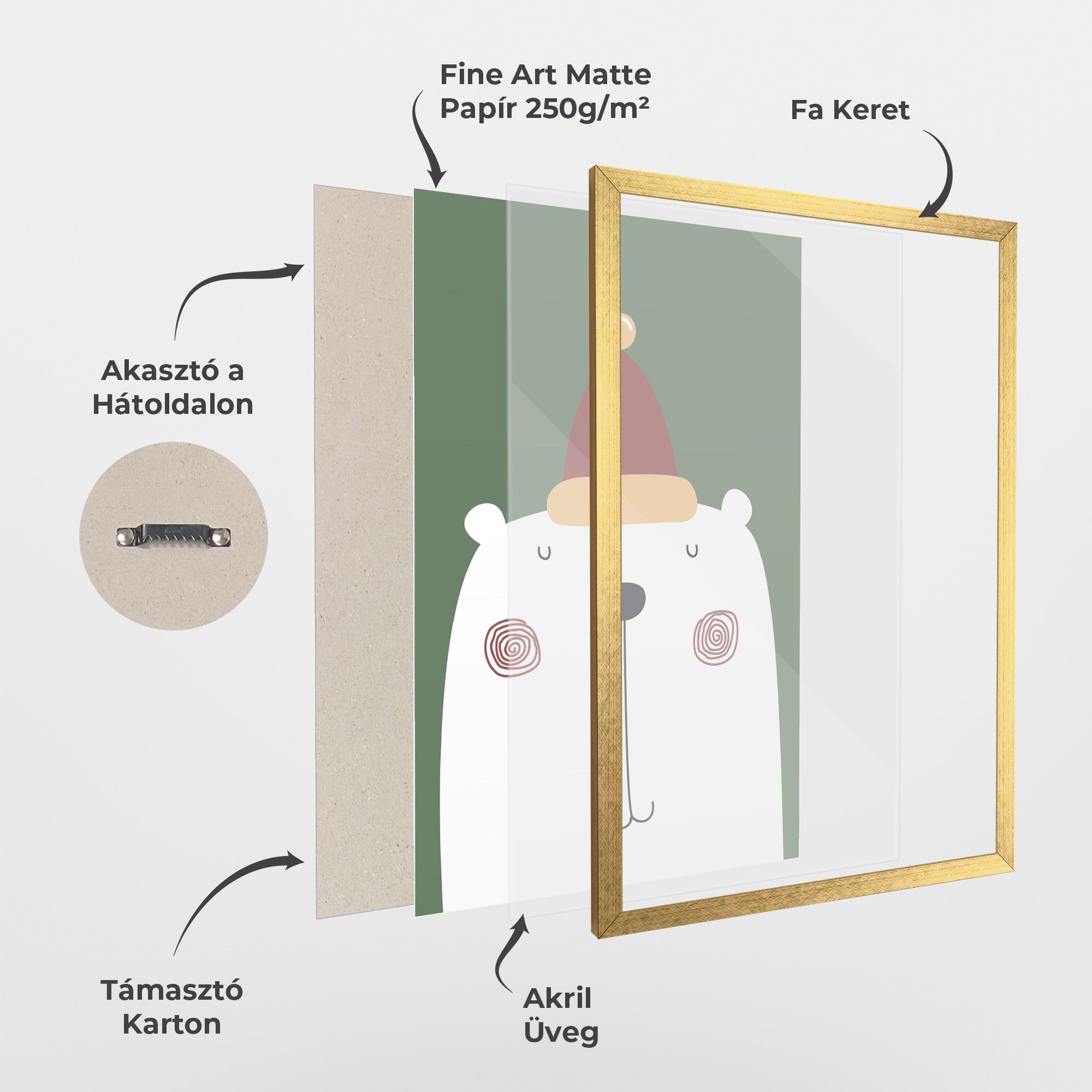 Cute Icebear Drawing mockup 1