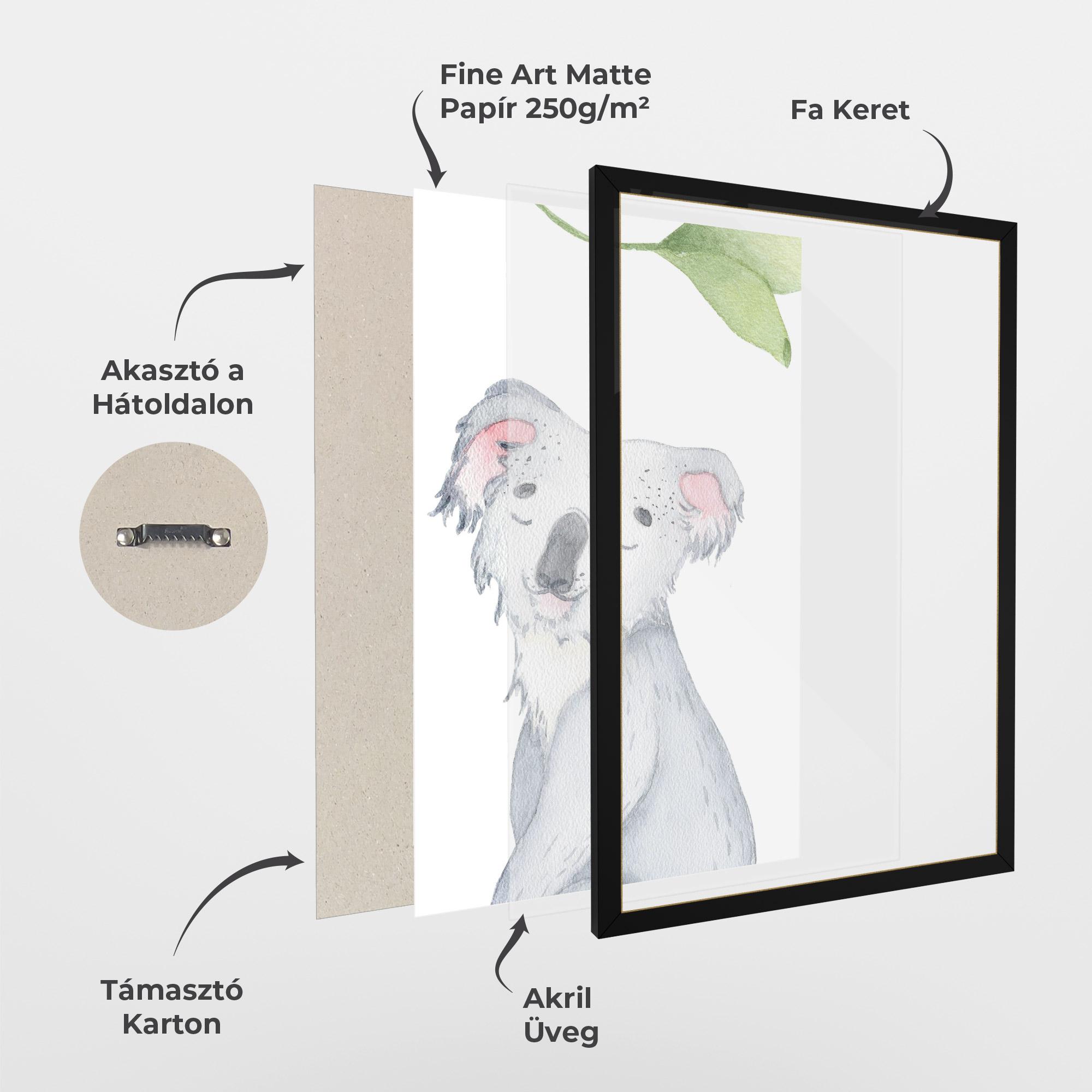 Keretezett Poszter Baby Koala mockup 1