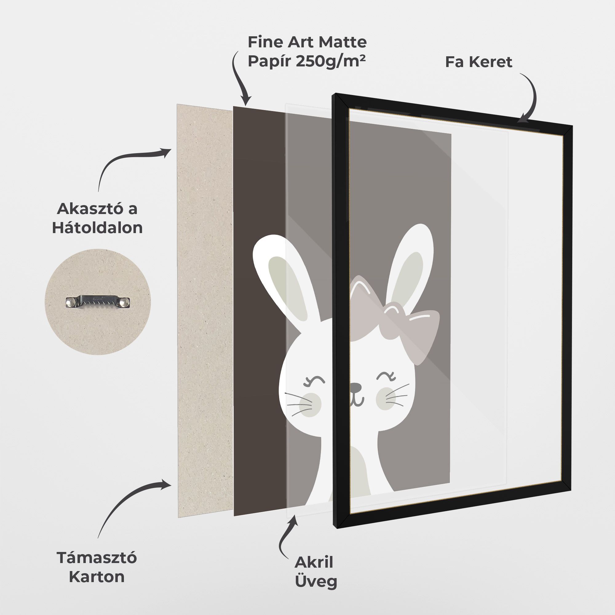 Cream Bow Bunny mockup 1